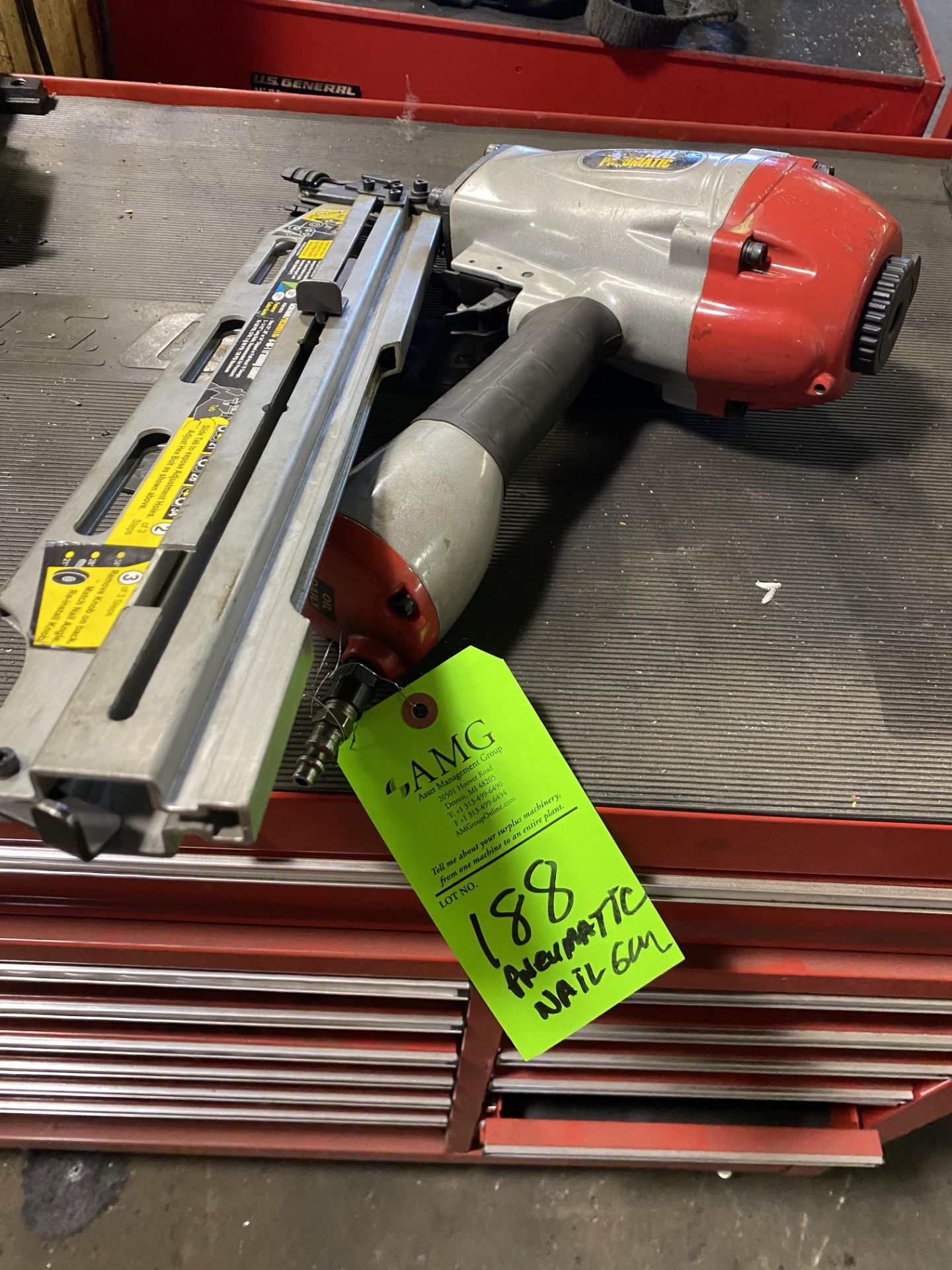 Central Pneumatic Nail Gun w/ Magazine Loader