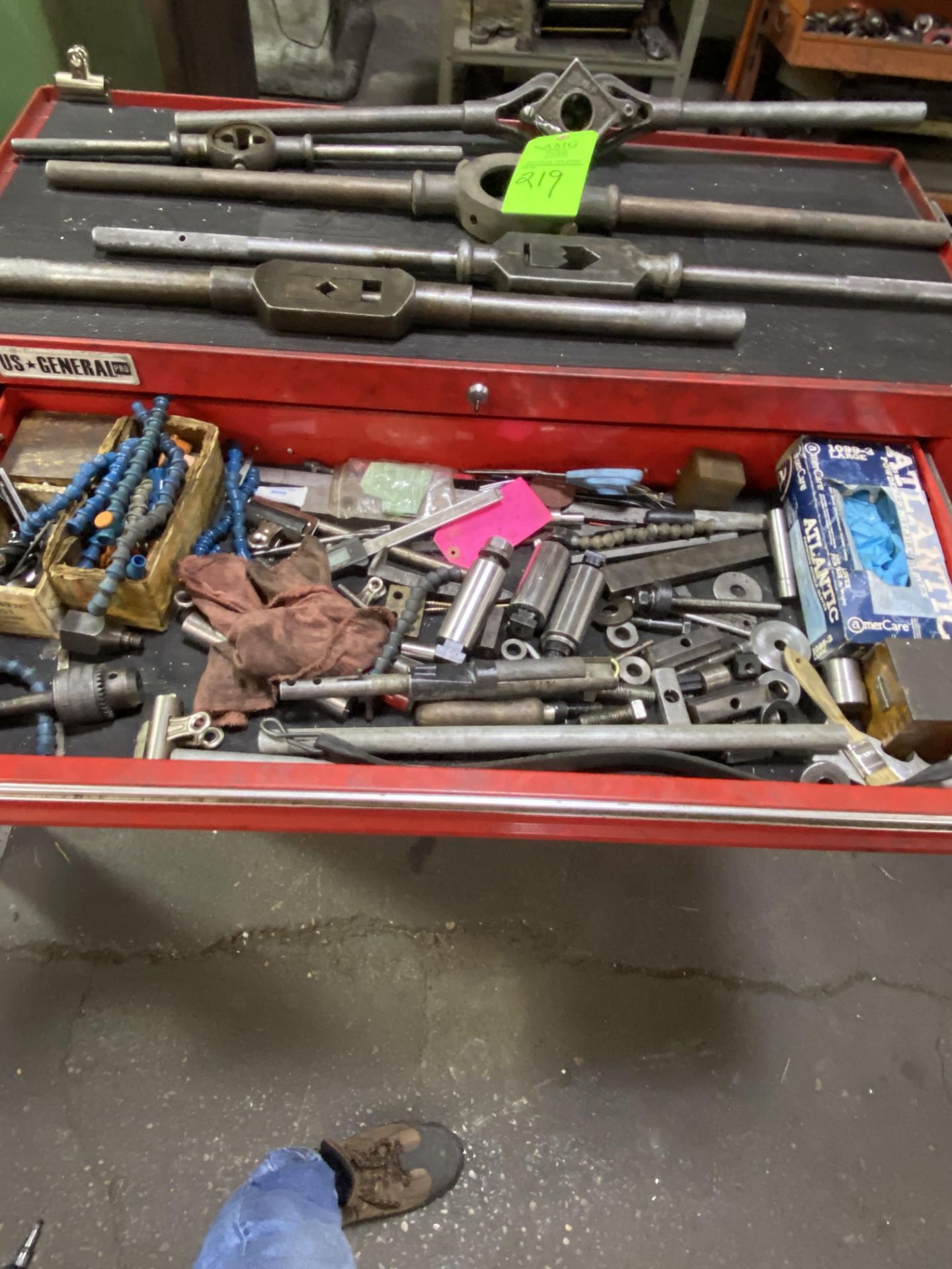 US General 13 Drawer Rolling Tool Box w/ Contents - Image 2 of 11