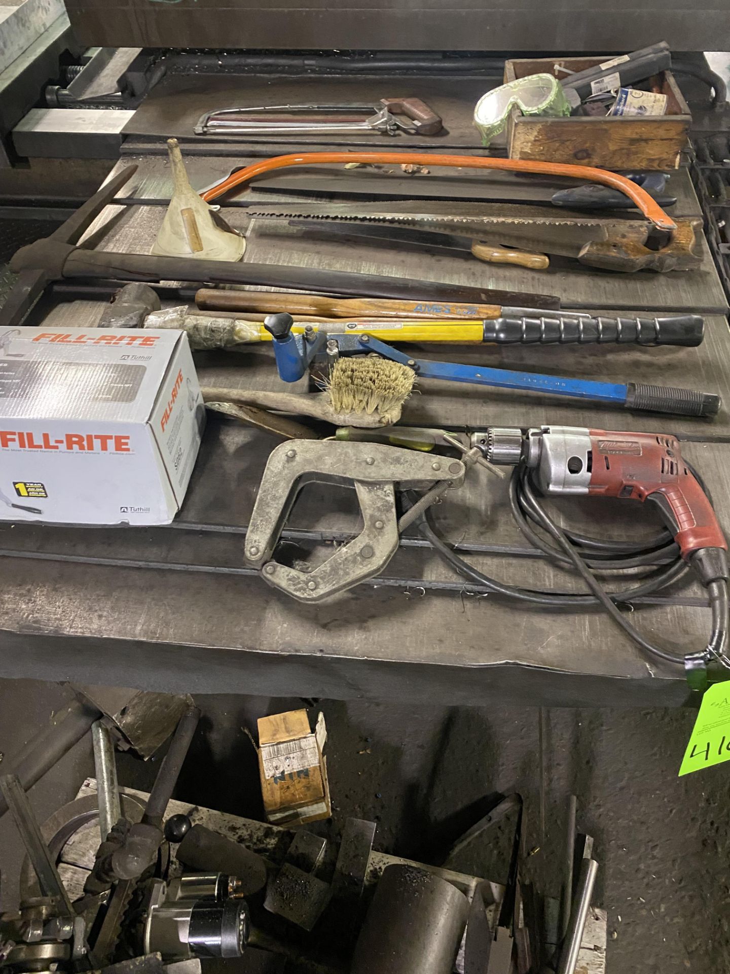 Lot of Various Hand Tools consisting of Drill, Sledge Hammer, Metal & Wood Saws - Image 2 of 6