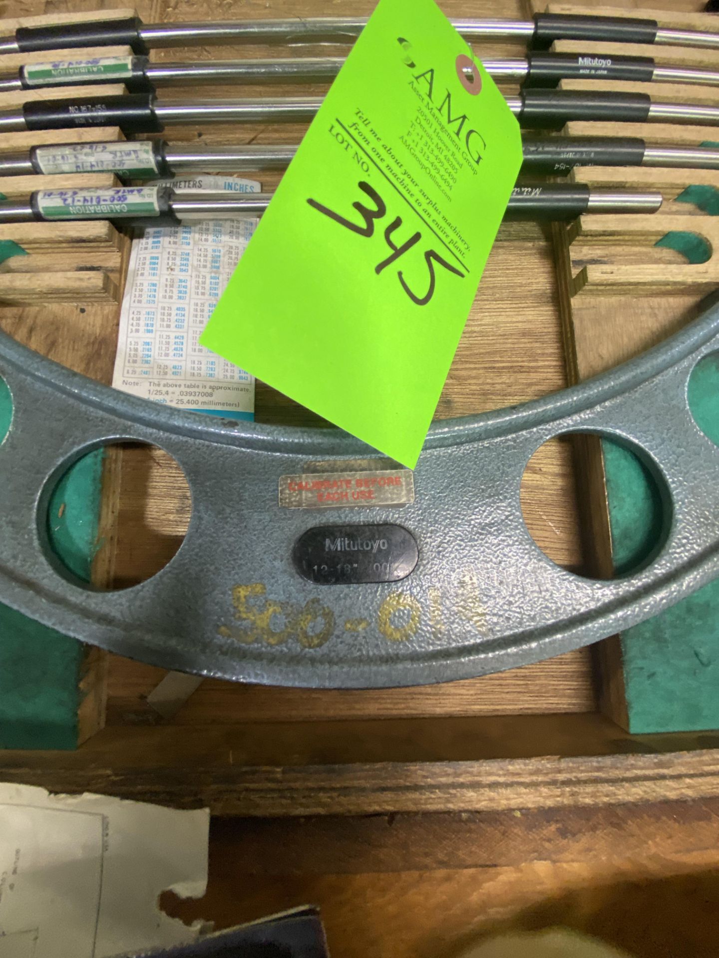 12"-18" Mitutoyo Micrometer - Bild 2 aus 2