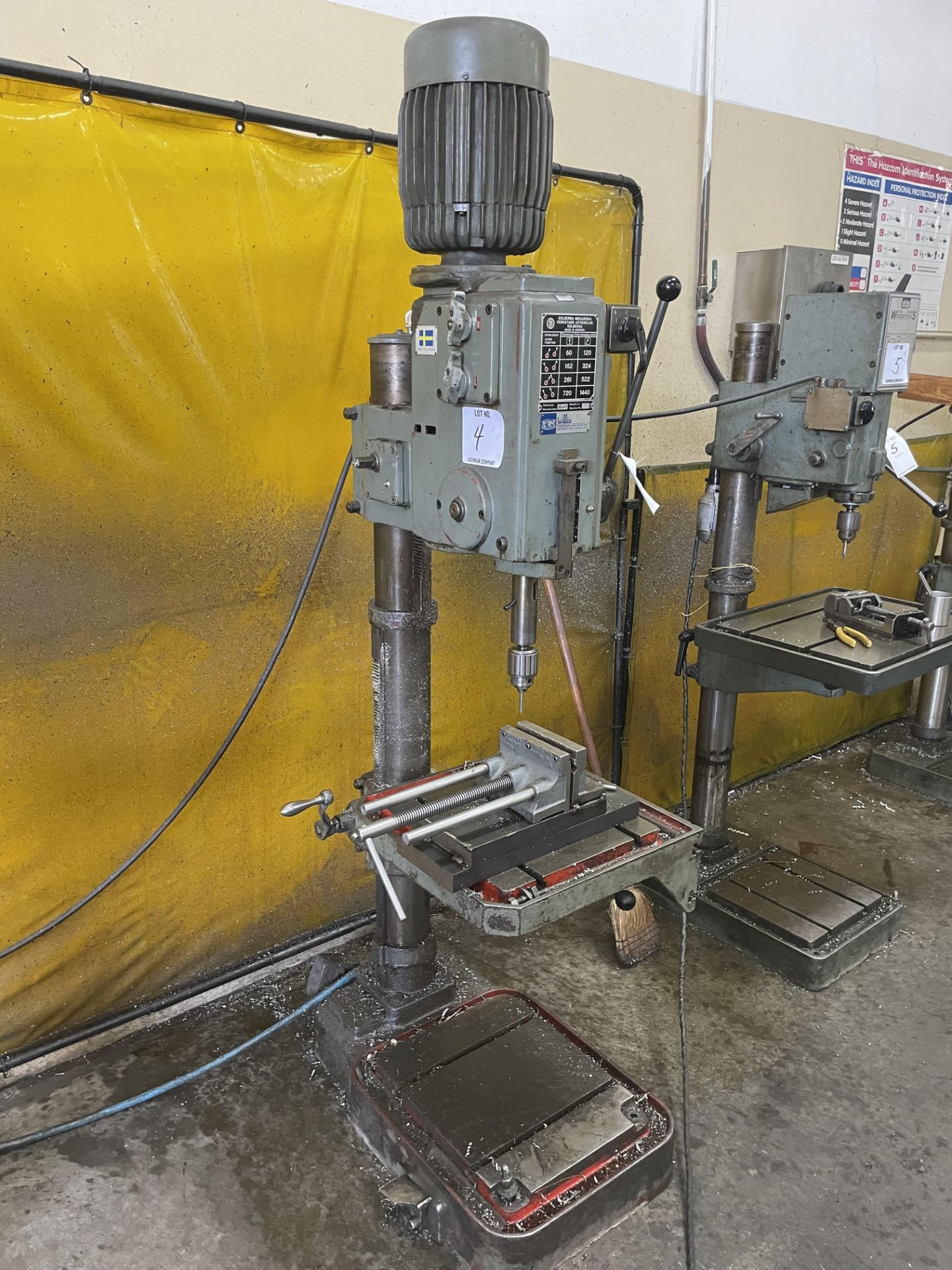 (1) Willis 15” drill press