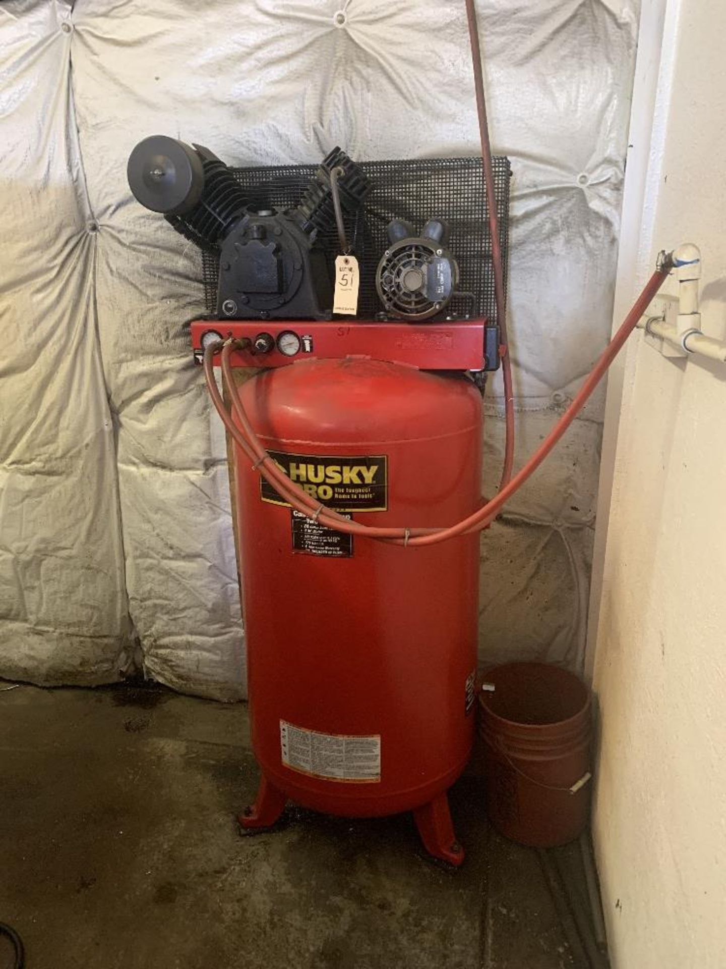 51. Huskey 220 single phase 80g air compressor