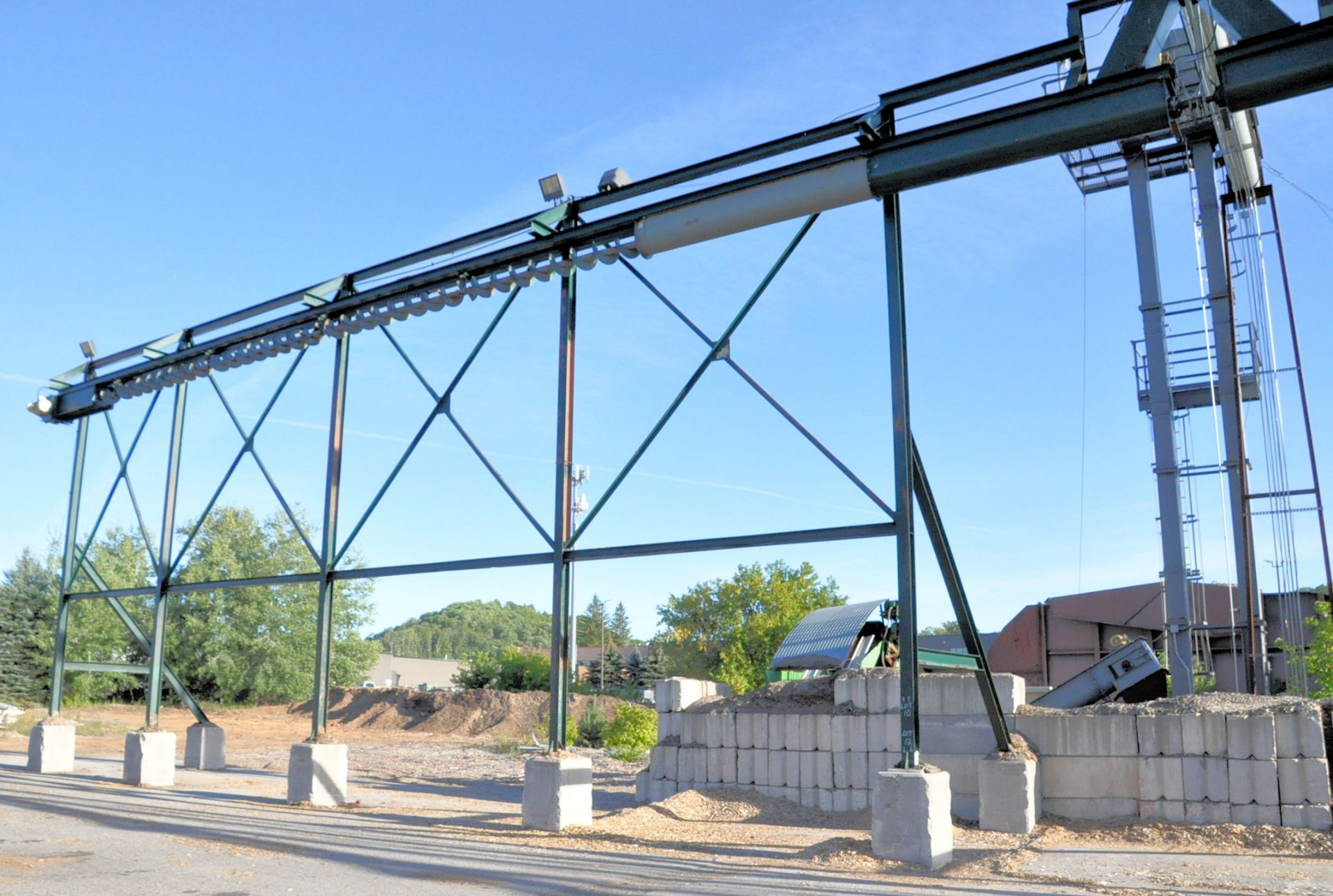 Left Side Support Framing Structure, (Screw Conveyor System Not Included)