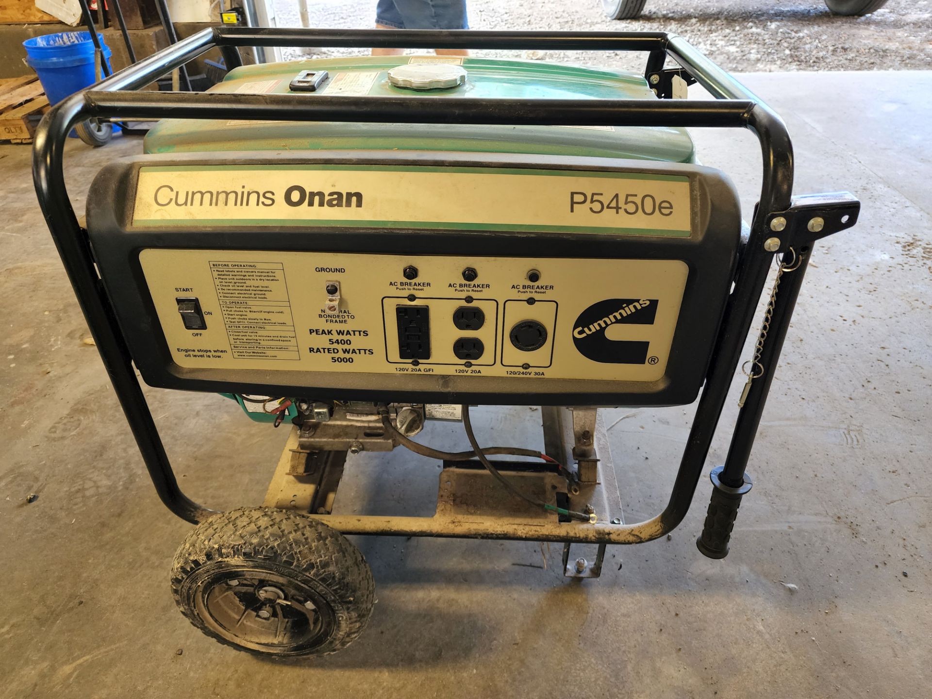Cummins Onan Model P5450e Portable Generator