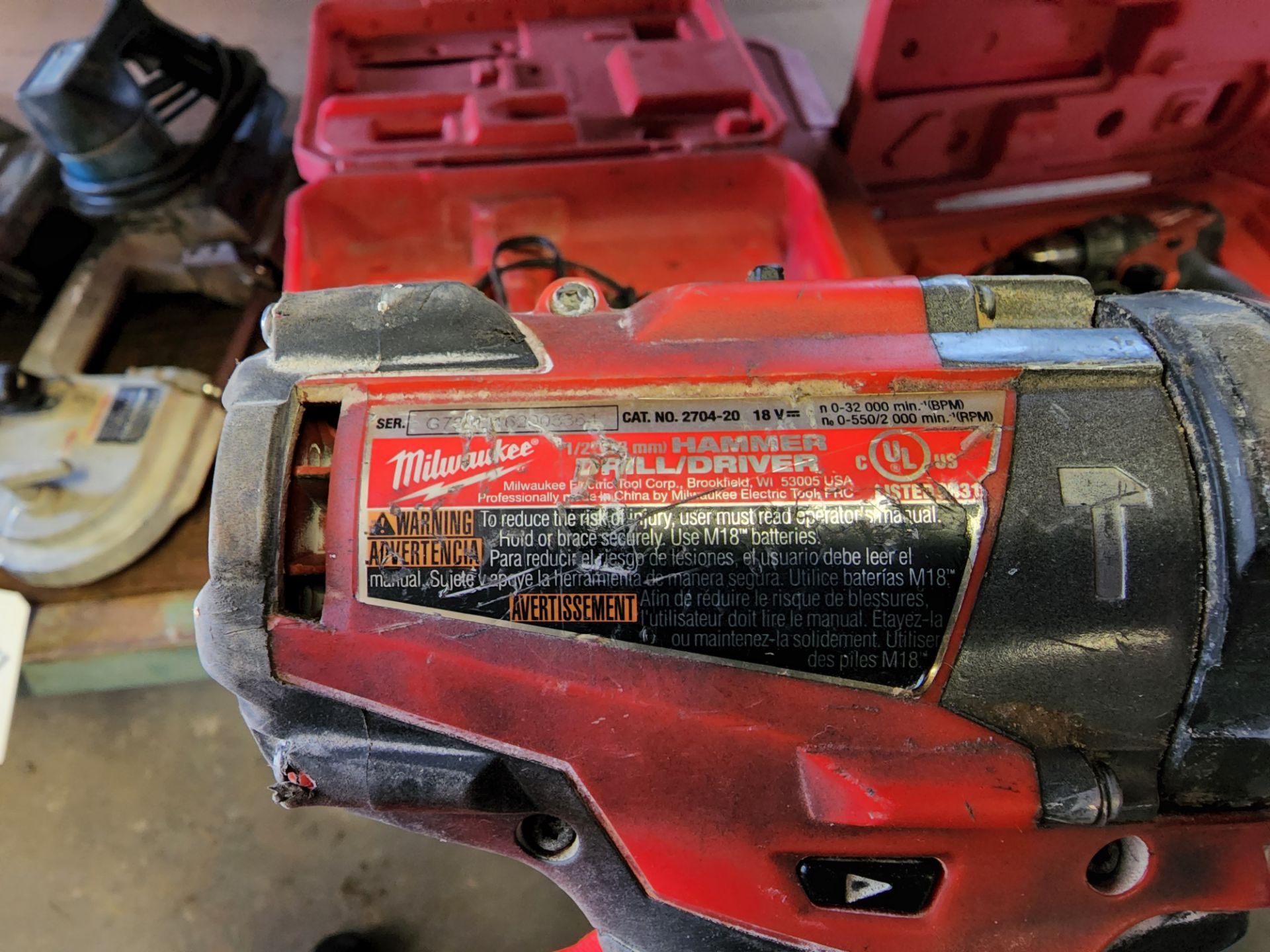 Milwaukee Hammer Drill w/Case & Charger (No Battery) - Image 3 of 3