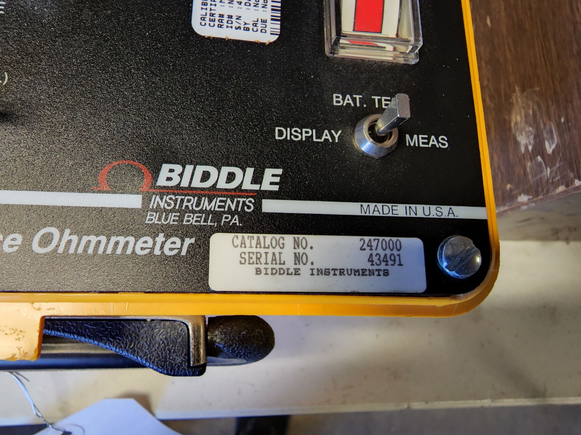 Biddle Digital Low Resistance Ohmeter - Image 3 of 7