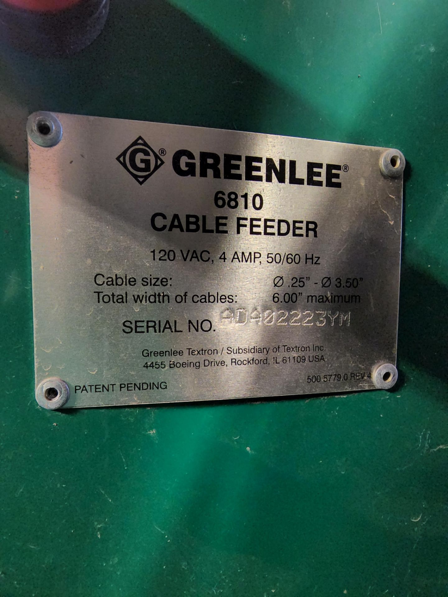 Greenlee Model 6810 Ultra Cable Feeder - Image 7 of 7