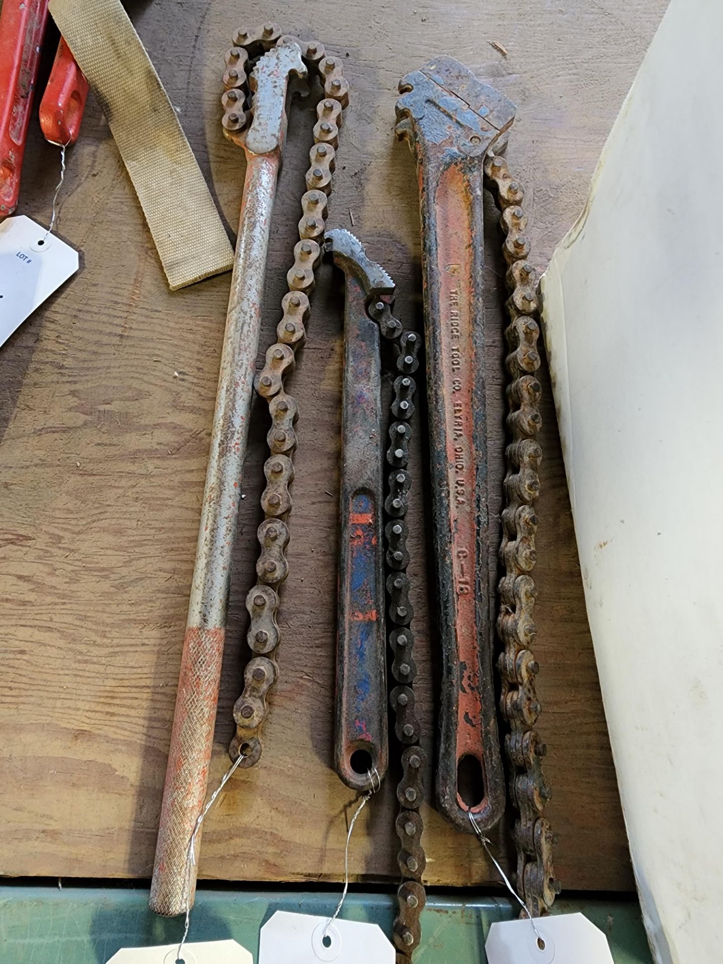 (3) Chain Wrenches