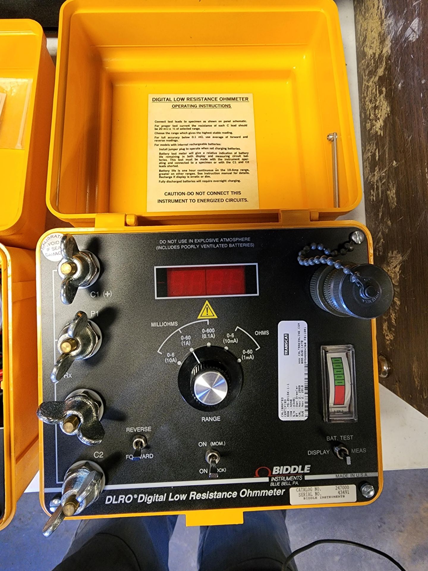 Biddle Digital Low Resistance Ohmeter - Image 2 of 7