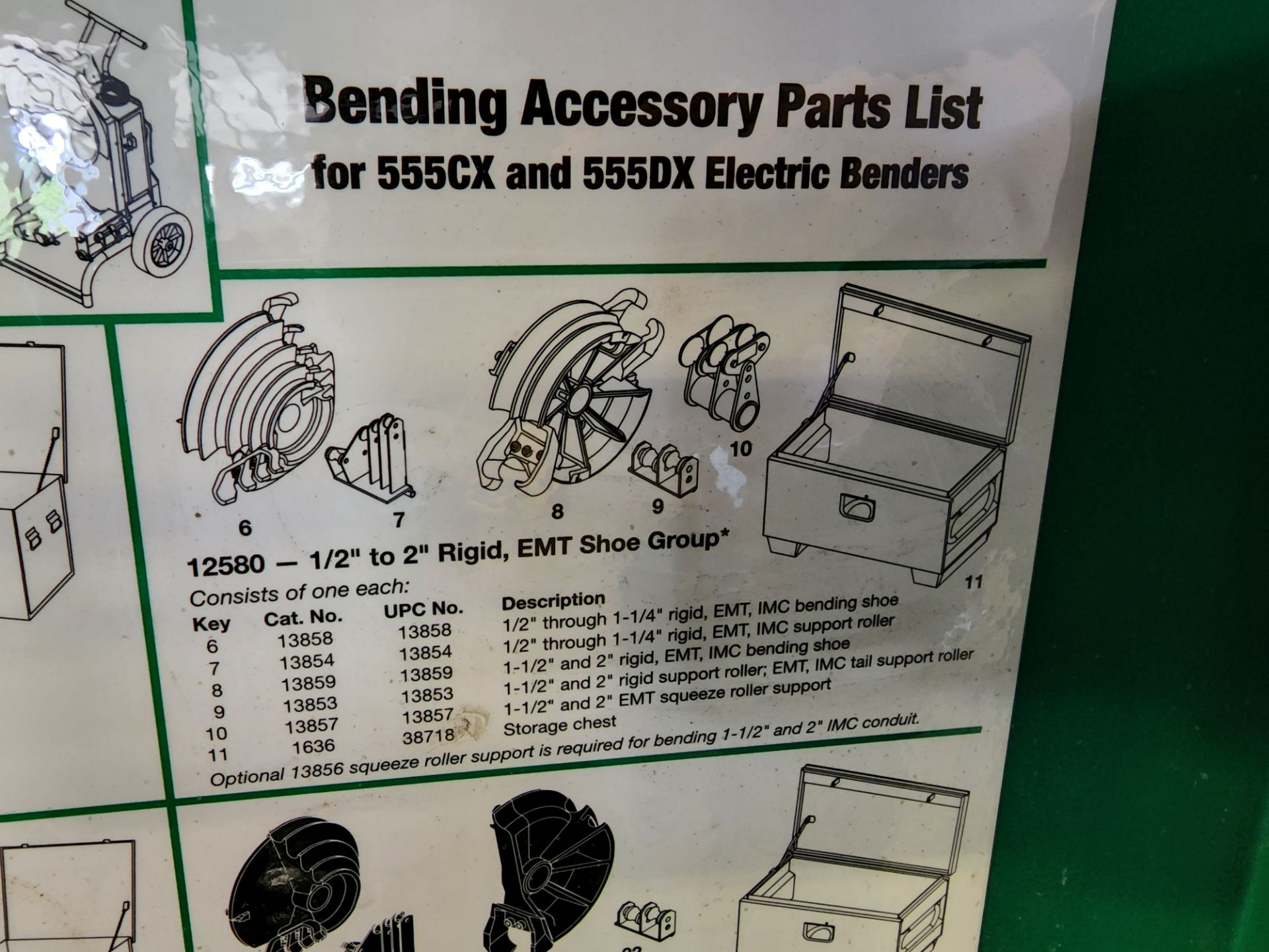 Greenlee Model 555 Series Electric Bender - Image 11 of 11