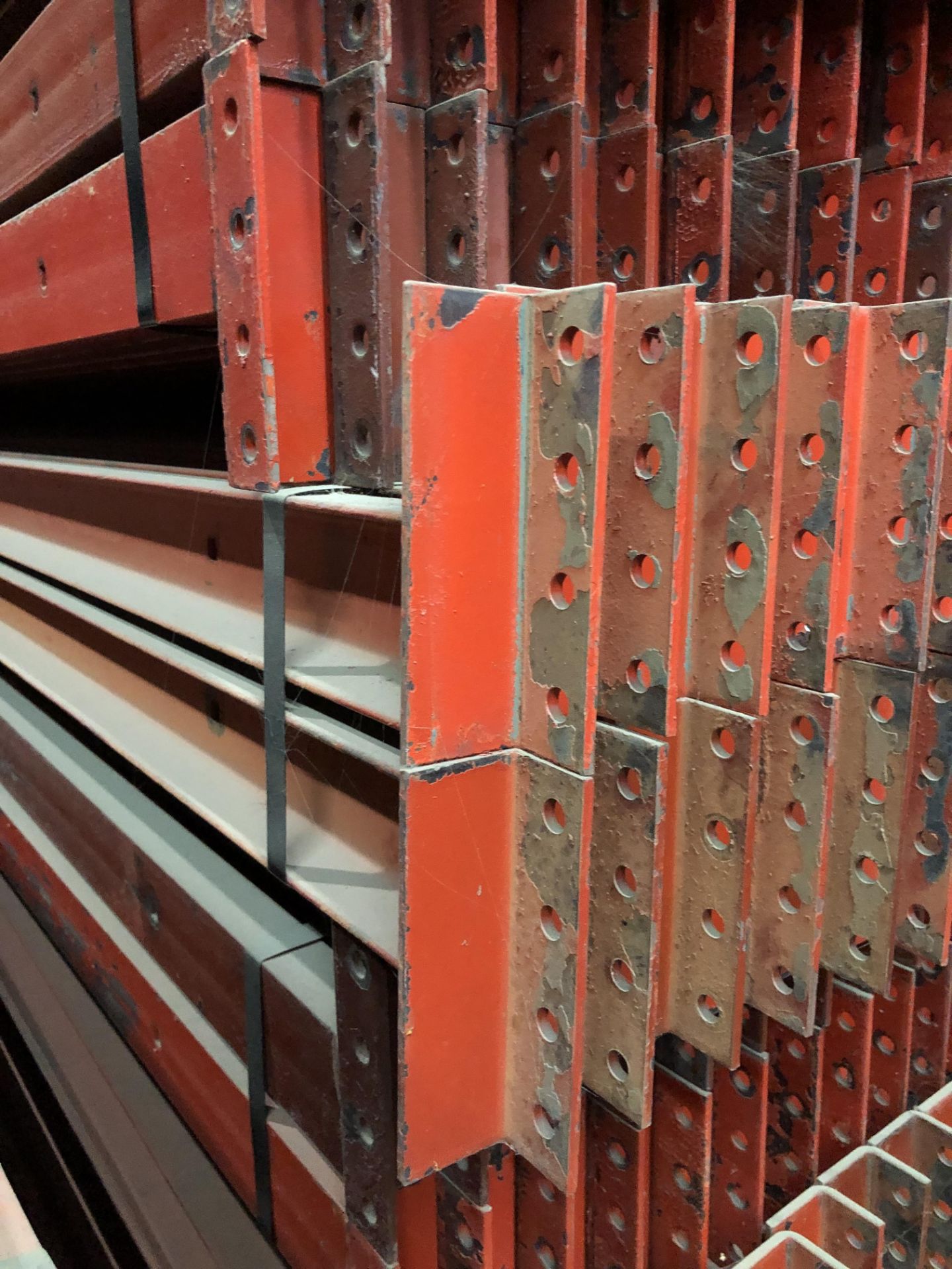 9 BAYS OF 10.5'H X 42"D X 102"L STRUCTURAL STYLE PALLET RACKS - Image 2 of 4