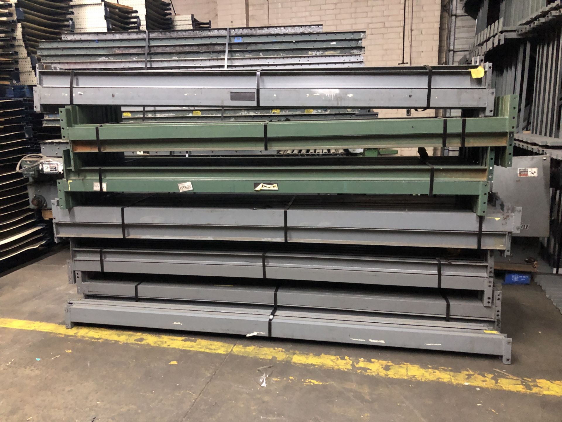 14 BAYS OF 10.5'H X 42"D X 108"L STRUCTURAL STYLE PALLET RACKS - Image 3 of 4