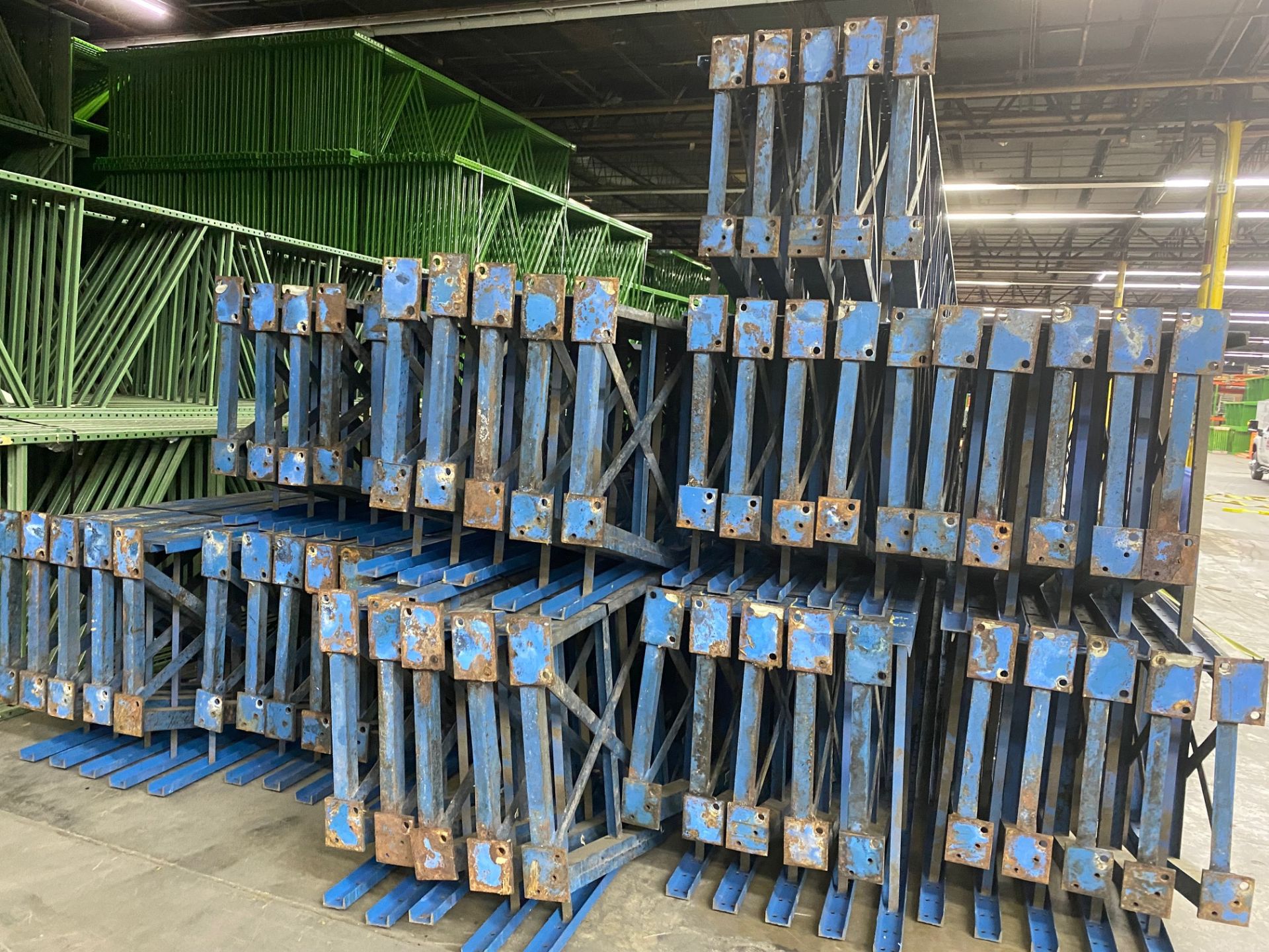 9 BAYS OF STRUCTURAL STYLE PALLET RACKS - 9 BAYS X 1 LINES X 30'H X 36"D X 112"W - Image 2 of 5
