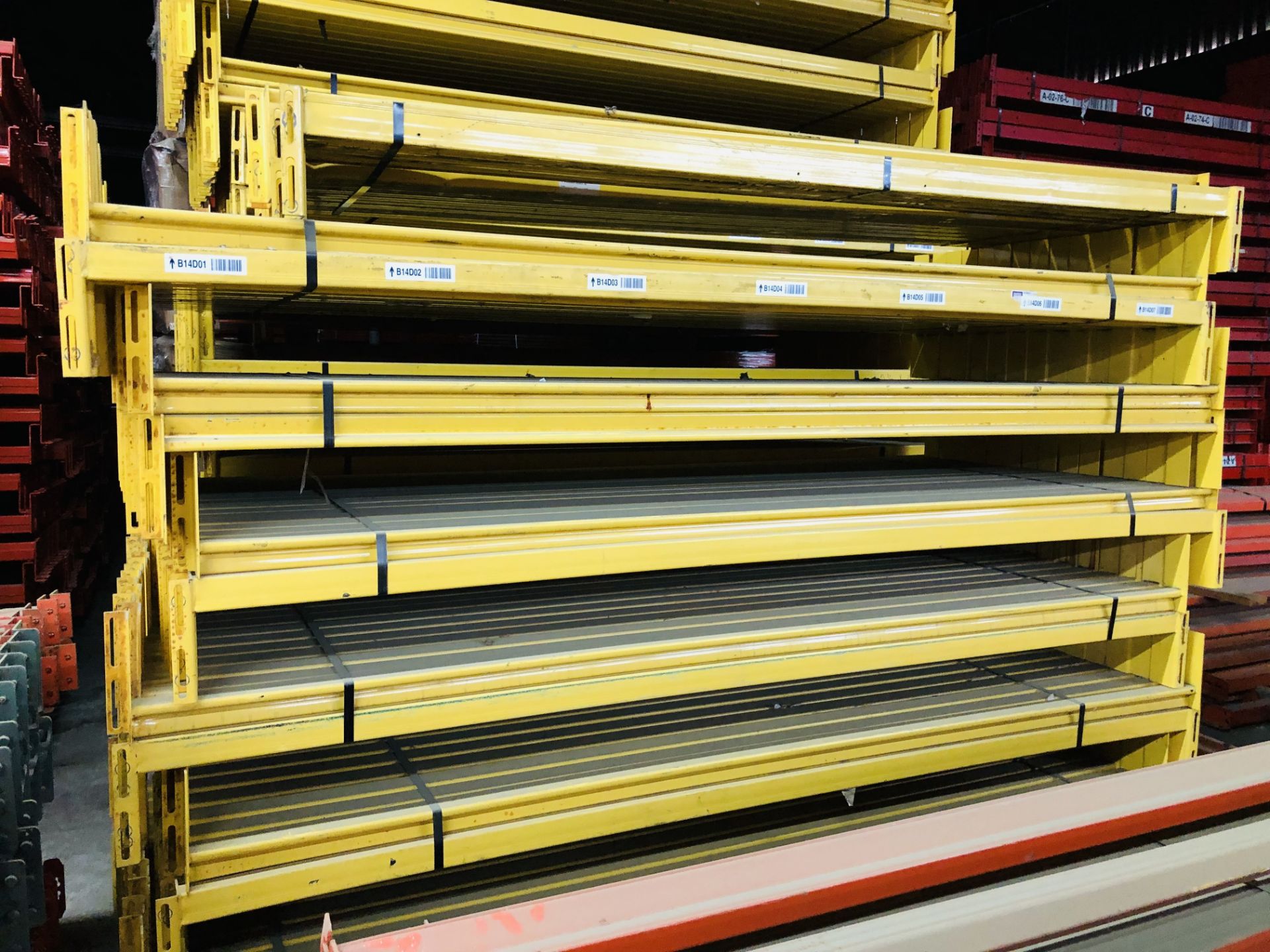 5 BAYS OF 99"H X 42"D X 108"W T-BOLT STYLE PALLET RACK - Image 3 of 4