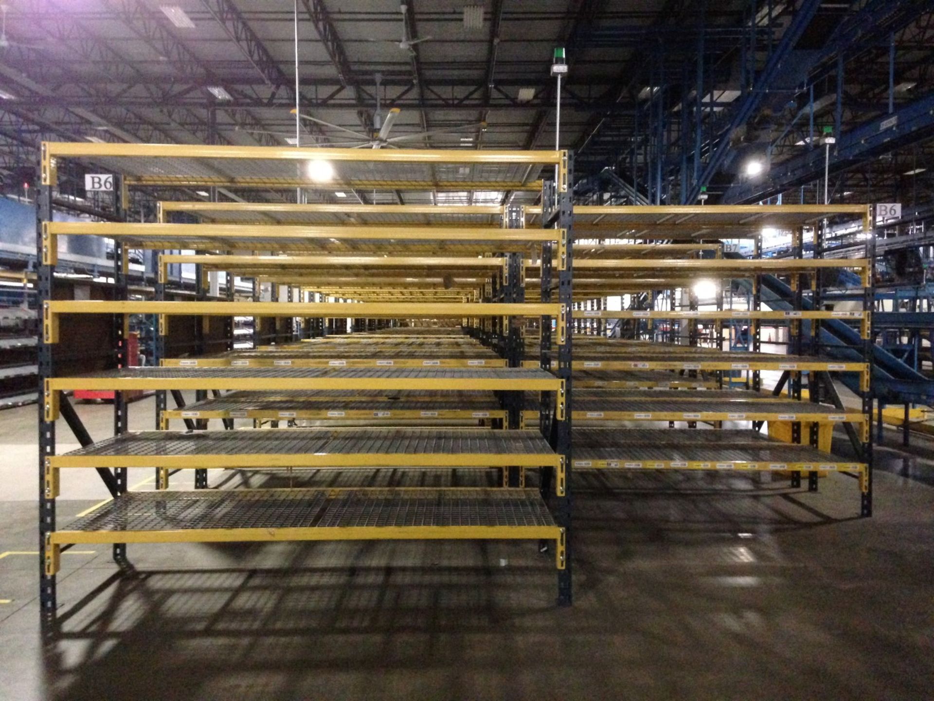 5 BAYS OF 99"H X 42"D X 108"W T-BOLT STYLE PALLET RACK