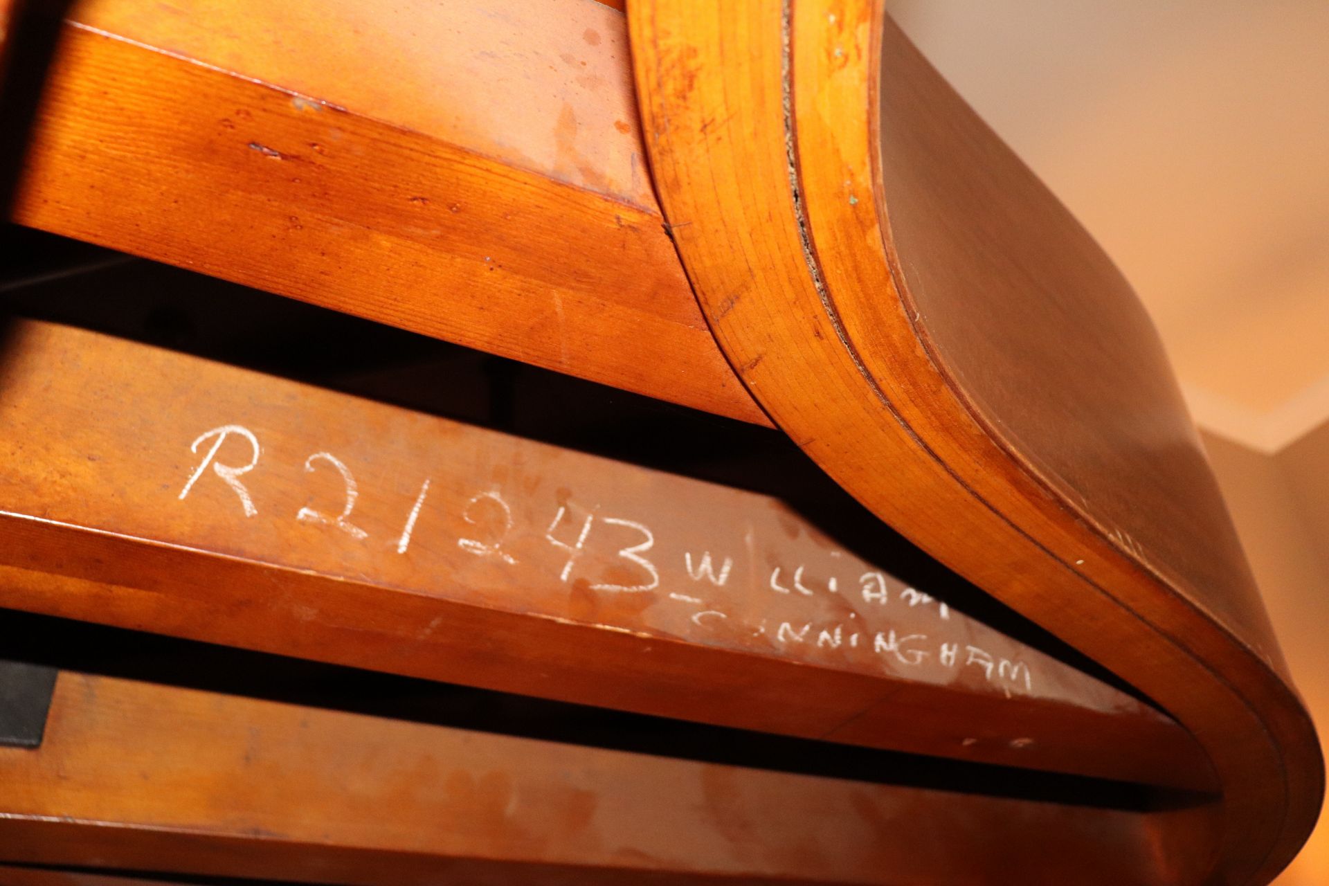 Krakauer baby grand piano contained in a mahogany case complete with bench, approximate height 39", - Image 10 of 12