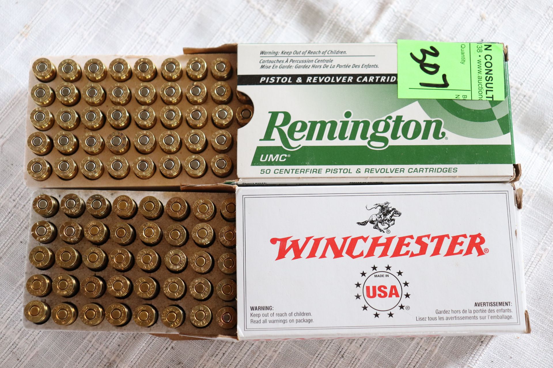 9mm Luger 115 grain 100 rounds by Remington and Winchester, All State and Federal Firearms License w