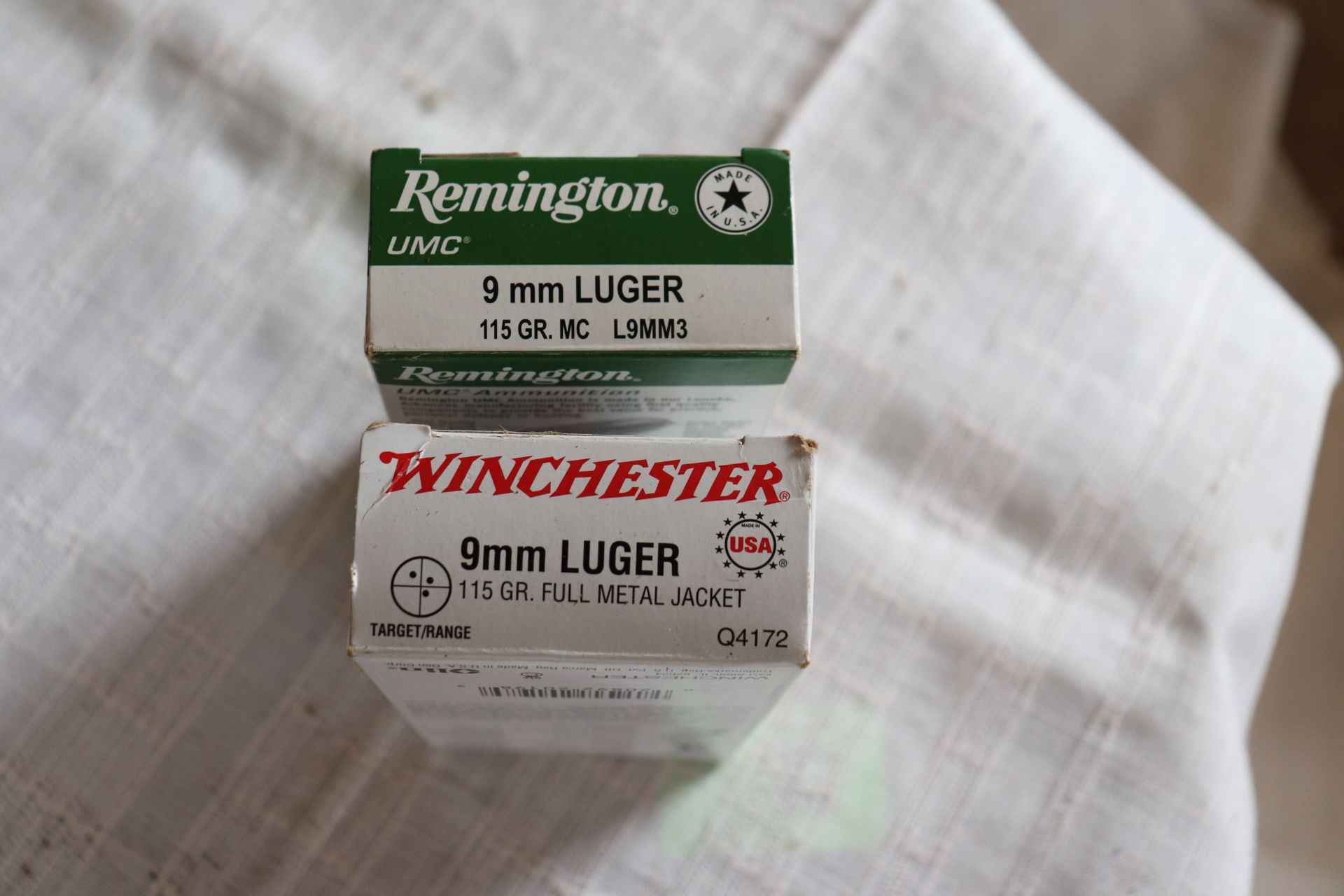9mm Luger 115 grain 100 rounds by Remington and Winchester, All State and Federal Firearms License w - Image 2 of 2