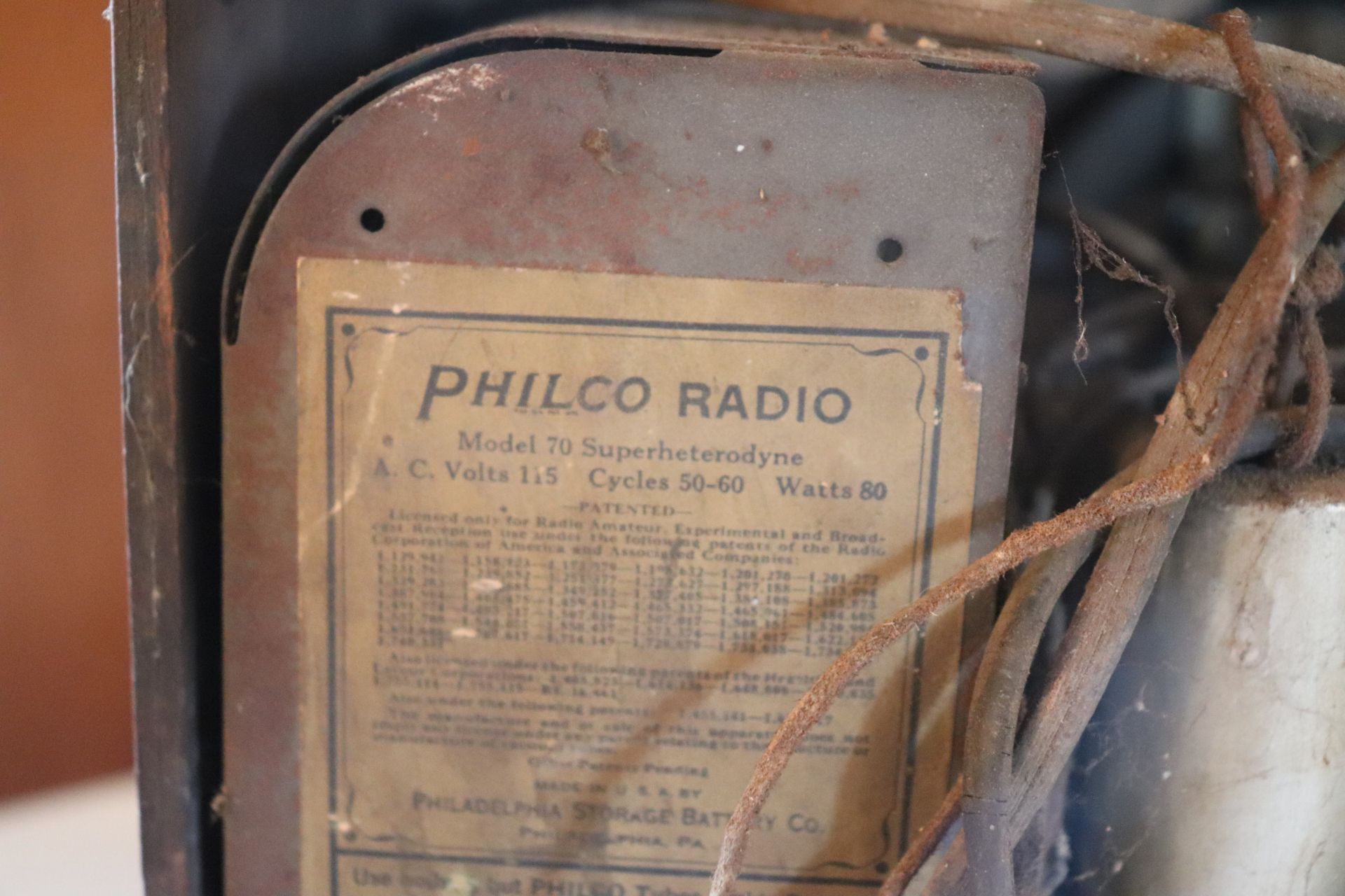 Philco tombstone radio, model 70 - Image 3 of 4