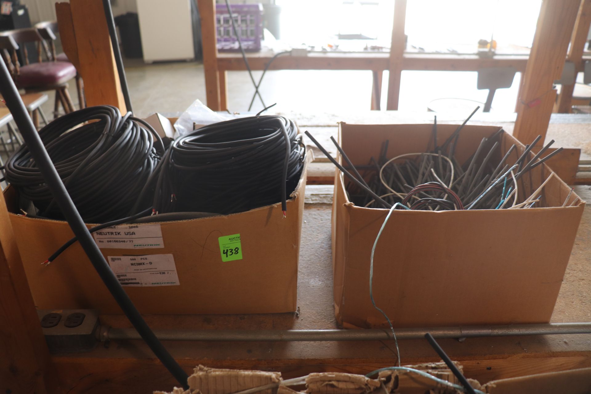 Two boxes of miscellaneous wire