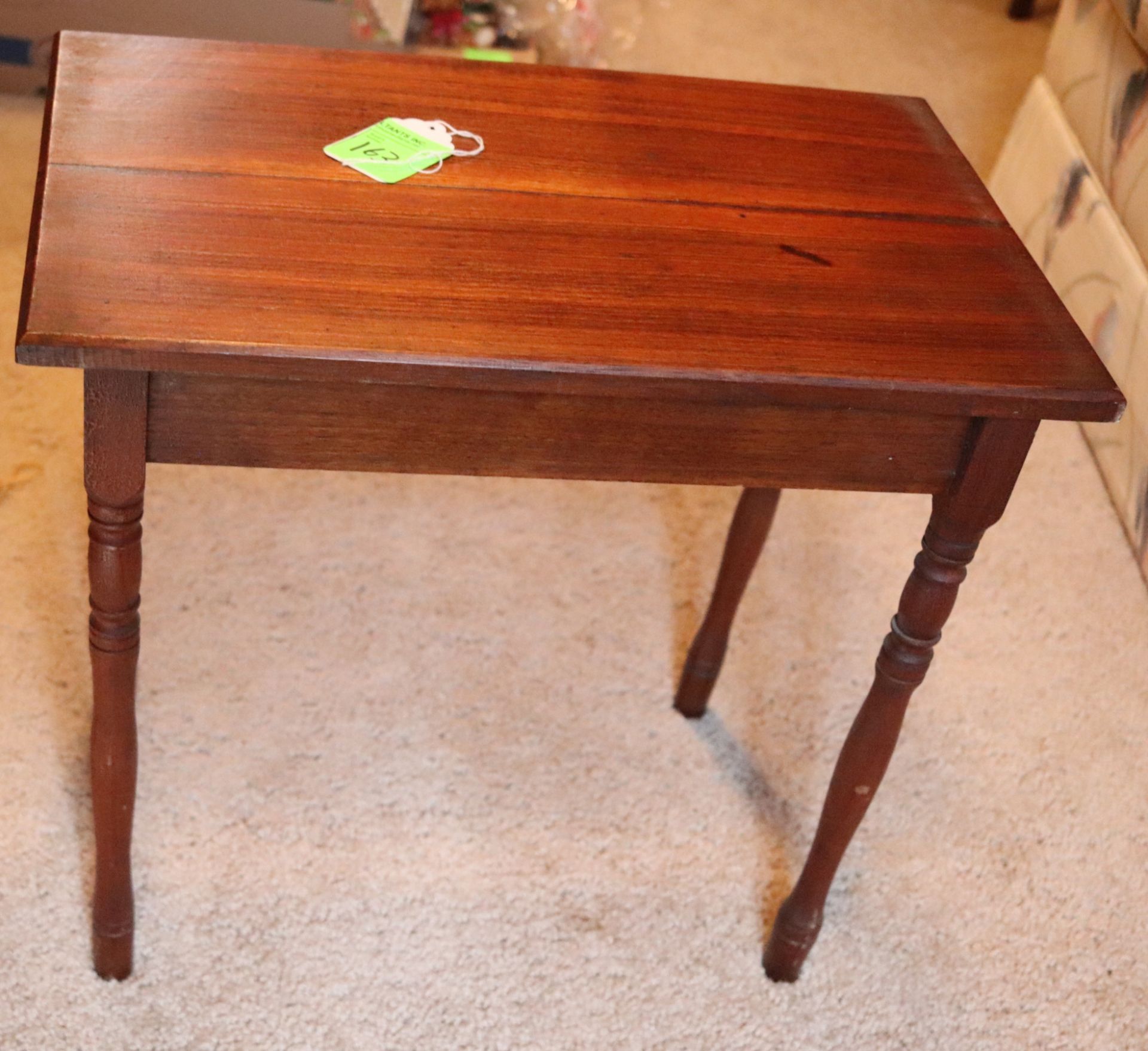 Wood side table, 20" x 13" x 17"