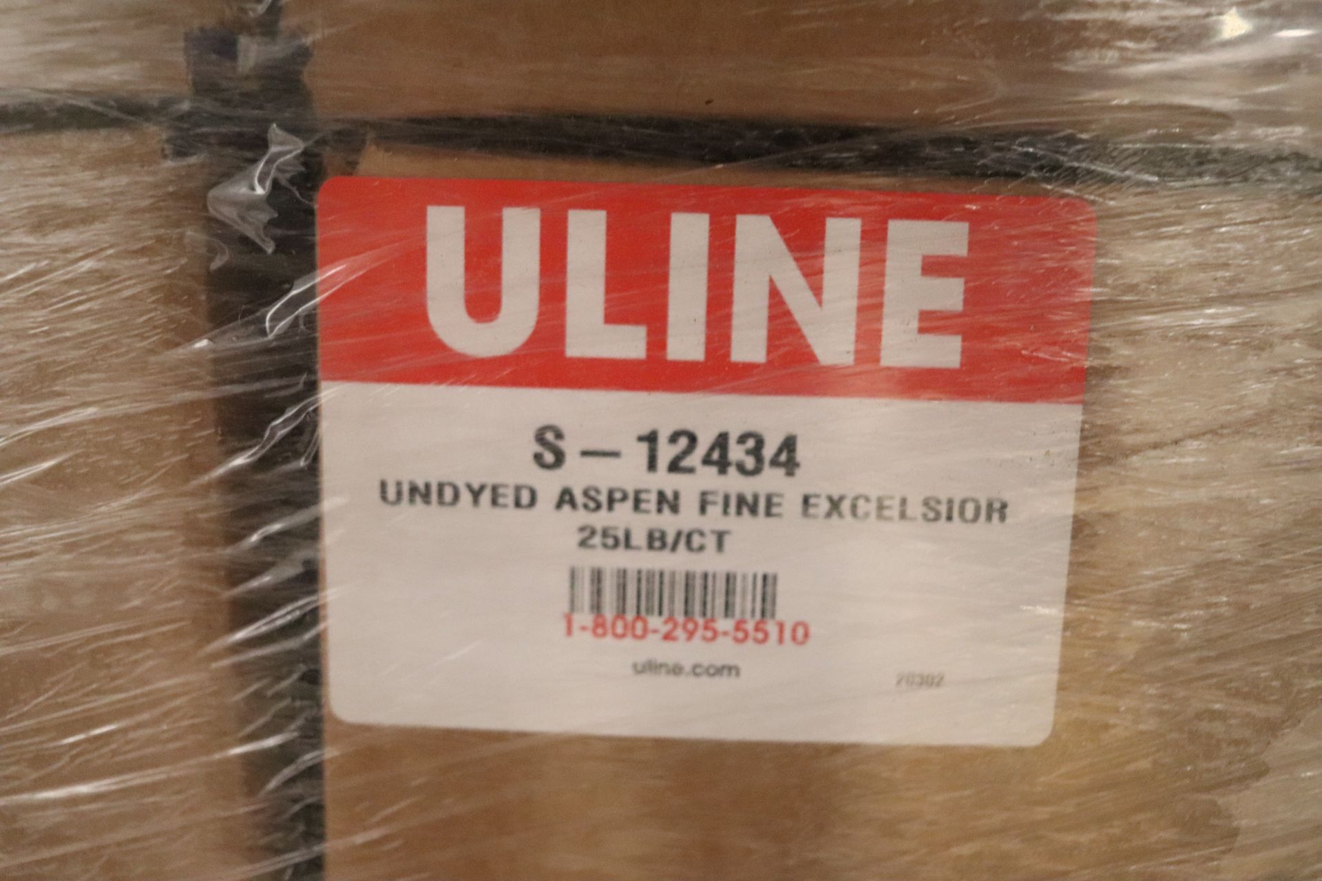 Pallet of twenty-four cartons of undyed Aspen Fine Excelsior packing material, model S-12434 - Image 3 of 3