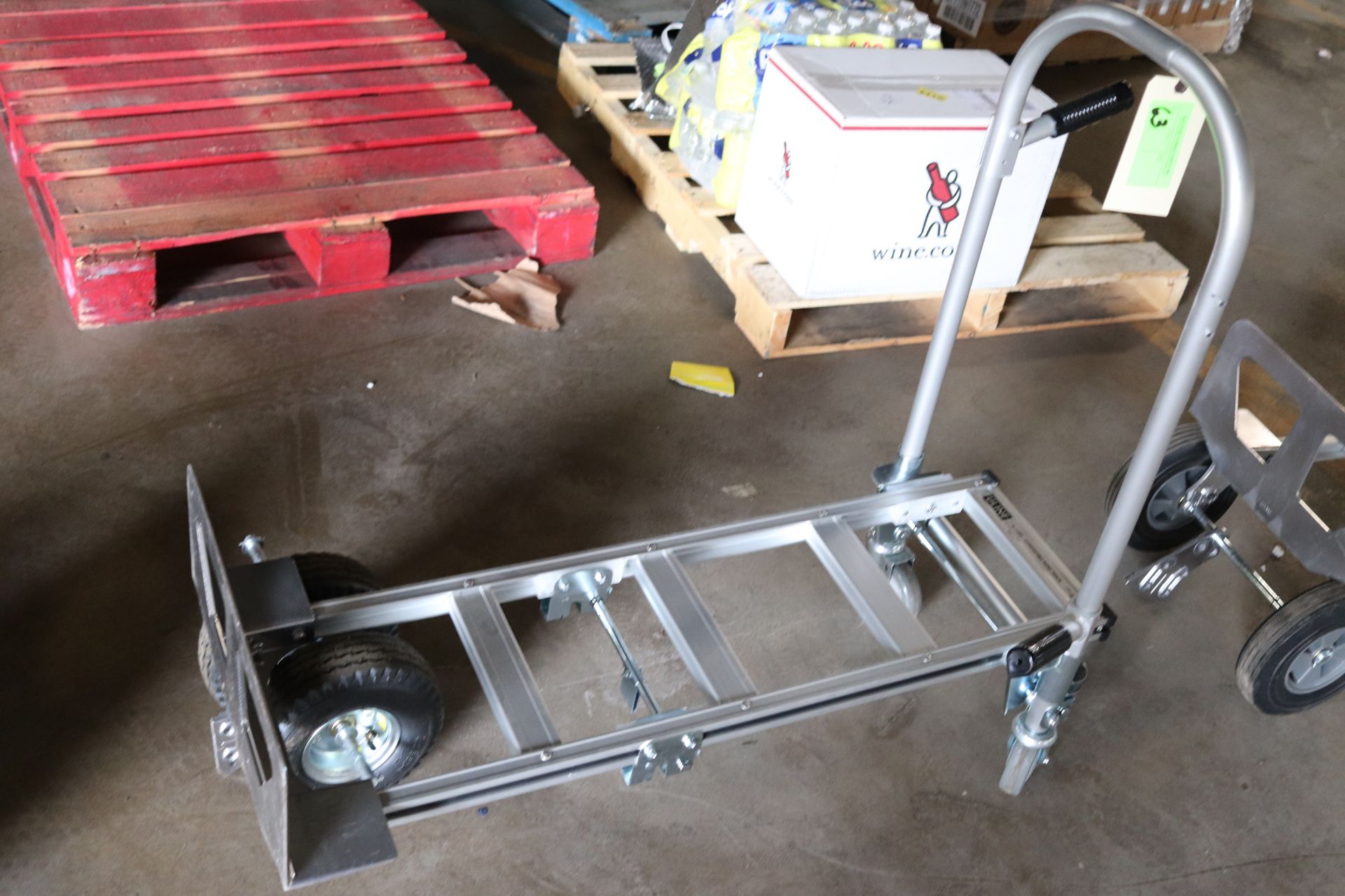 Uline convertible hand truck, H1480, missing bolts on front axel