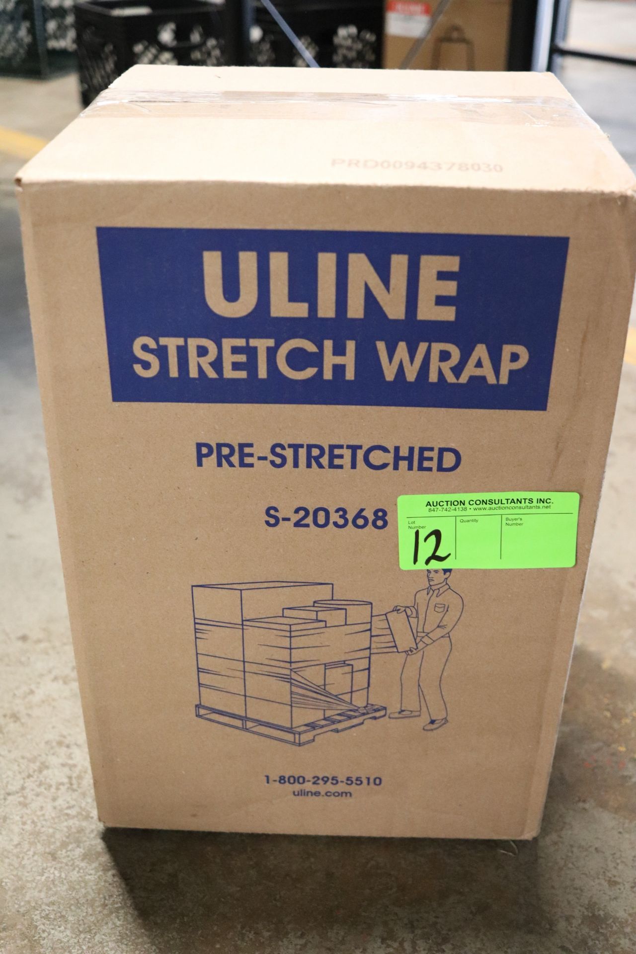 Uline pre-stretched stretch wrap, S20368