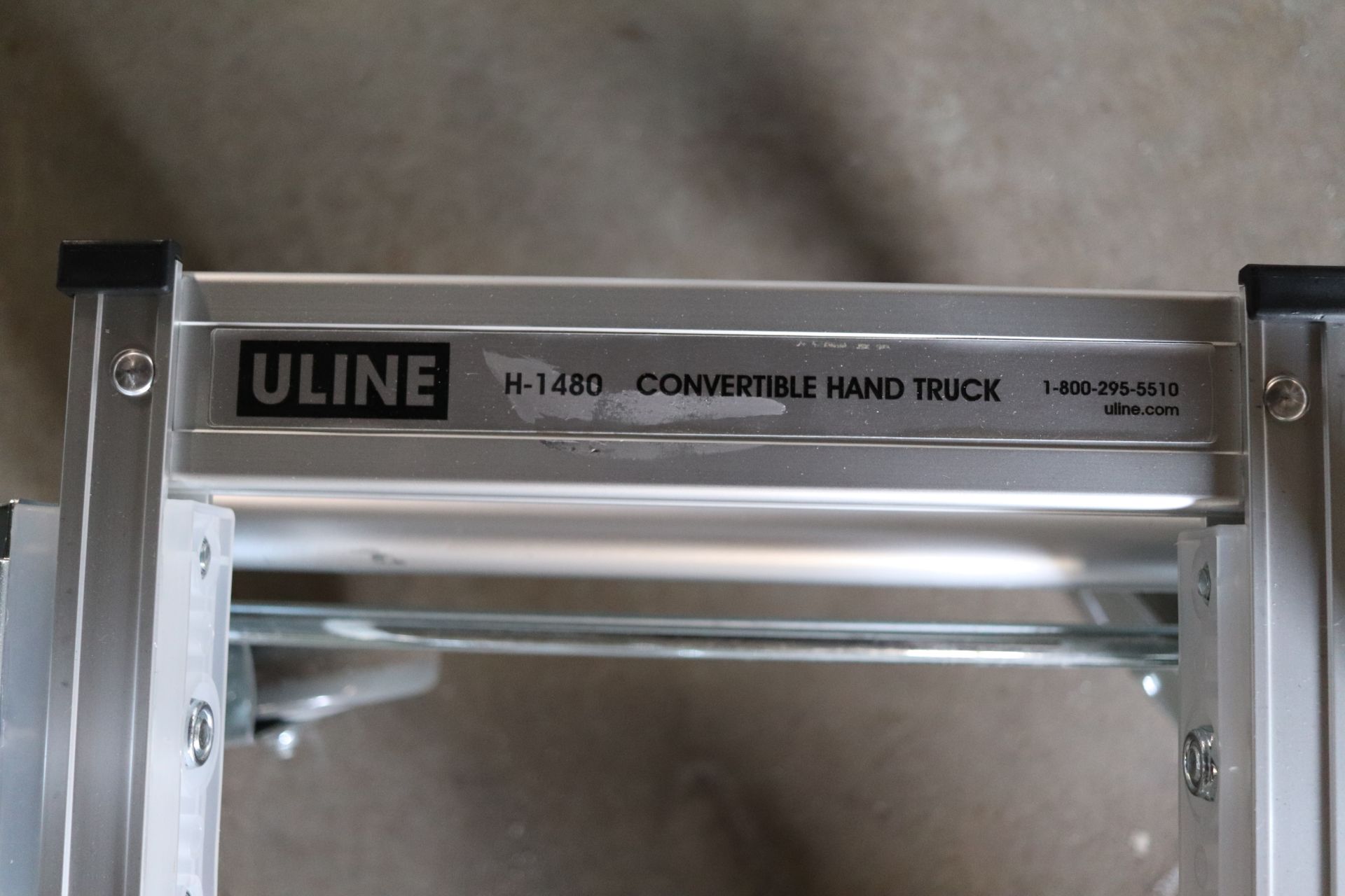 Uline convertible hand truck, H1480, missing bolts on front axel - Image 2 of 2