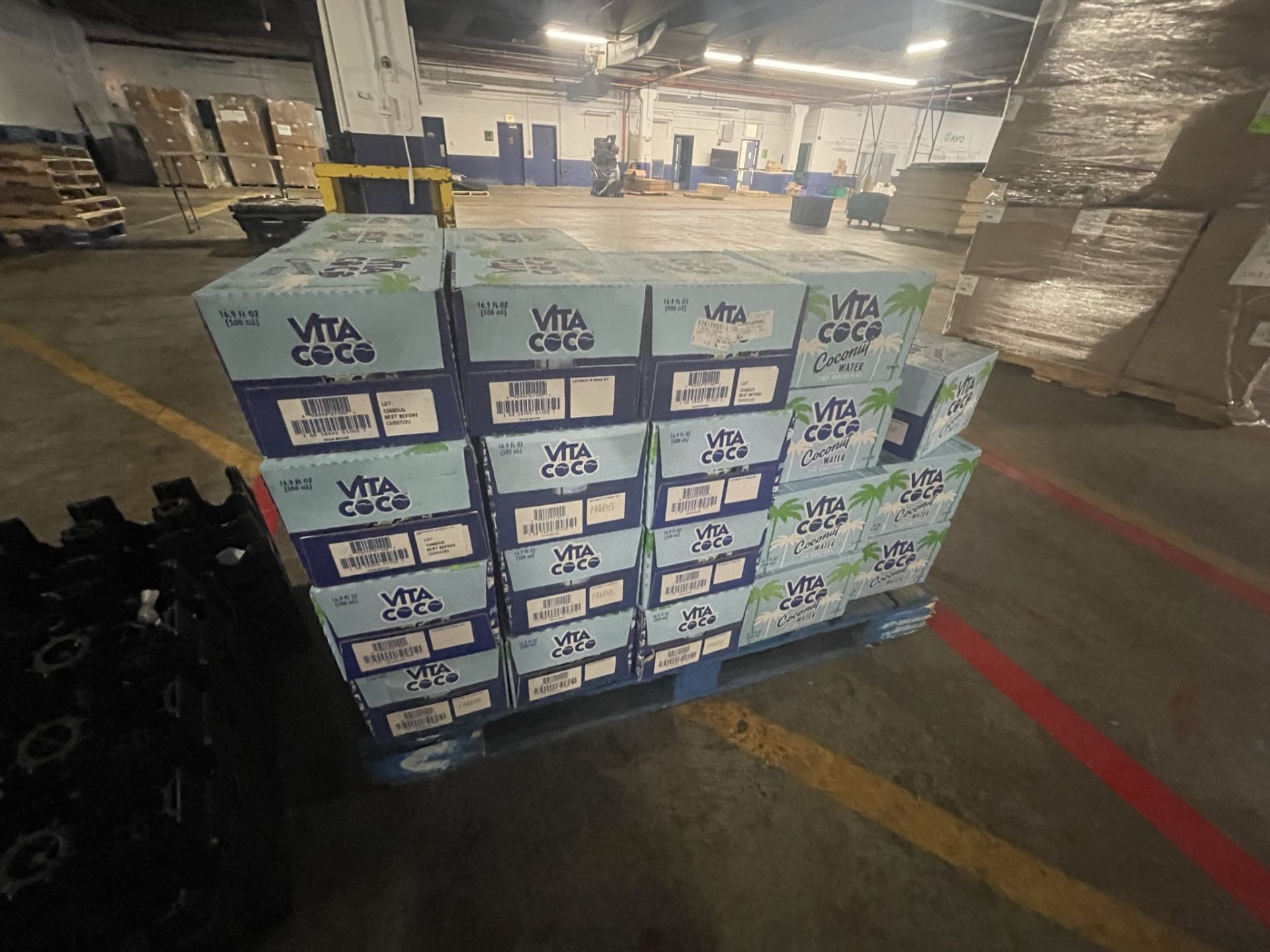 Partial Pallet of Vita Coco Coconut water (buyer will be charged sales tax on this item)