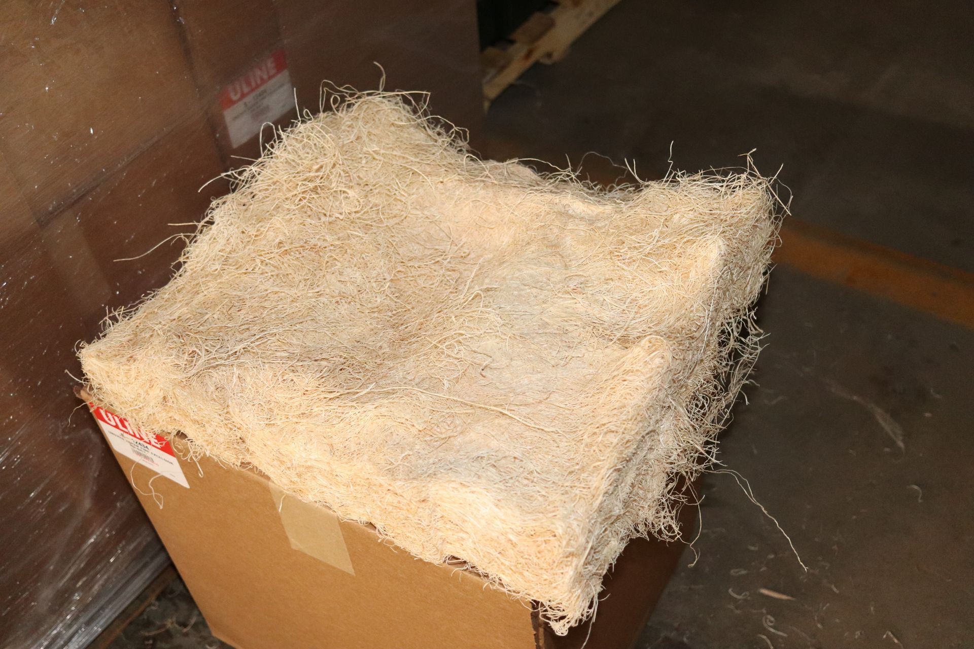 Pallet of twenty-four cartons of undyed Aspen Fine Excelsior packing material, model S-12434 - Image 2 of 3