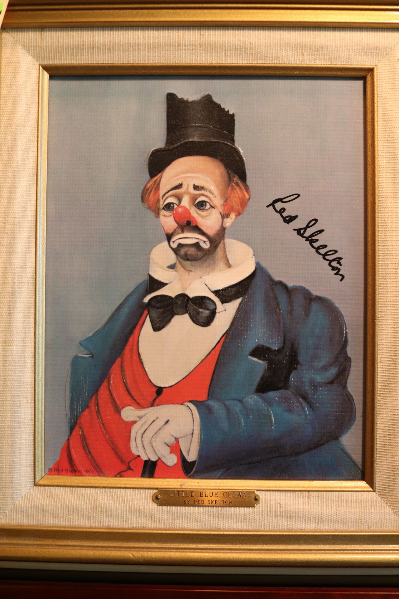 Framed lithograph, "Little Blue Crown", by Red Skelton, numbered 1311/5000, approximate canvas size - Image 3 of 8