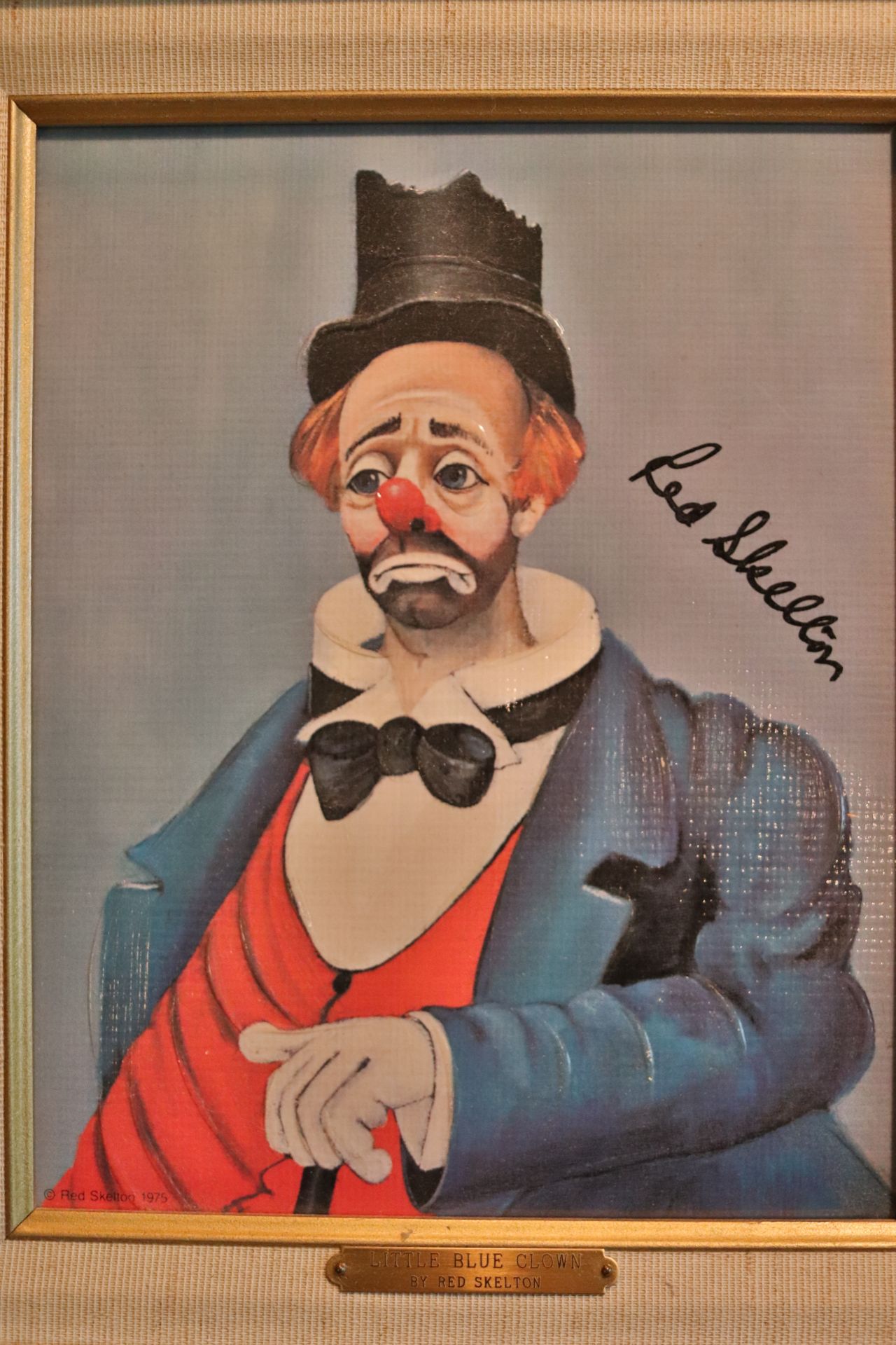 Framed lithograph, "Little Blue Crown", by Red Skelton, numbered 1311/5000, approximate canvas size - Image 2 of 8