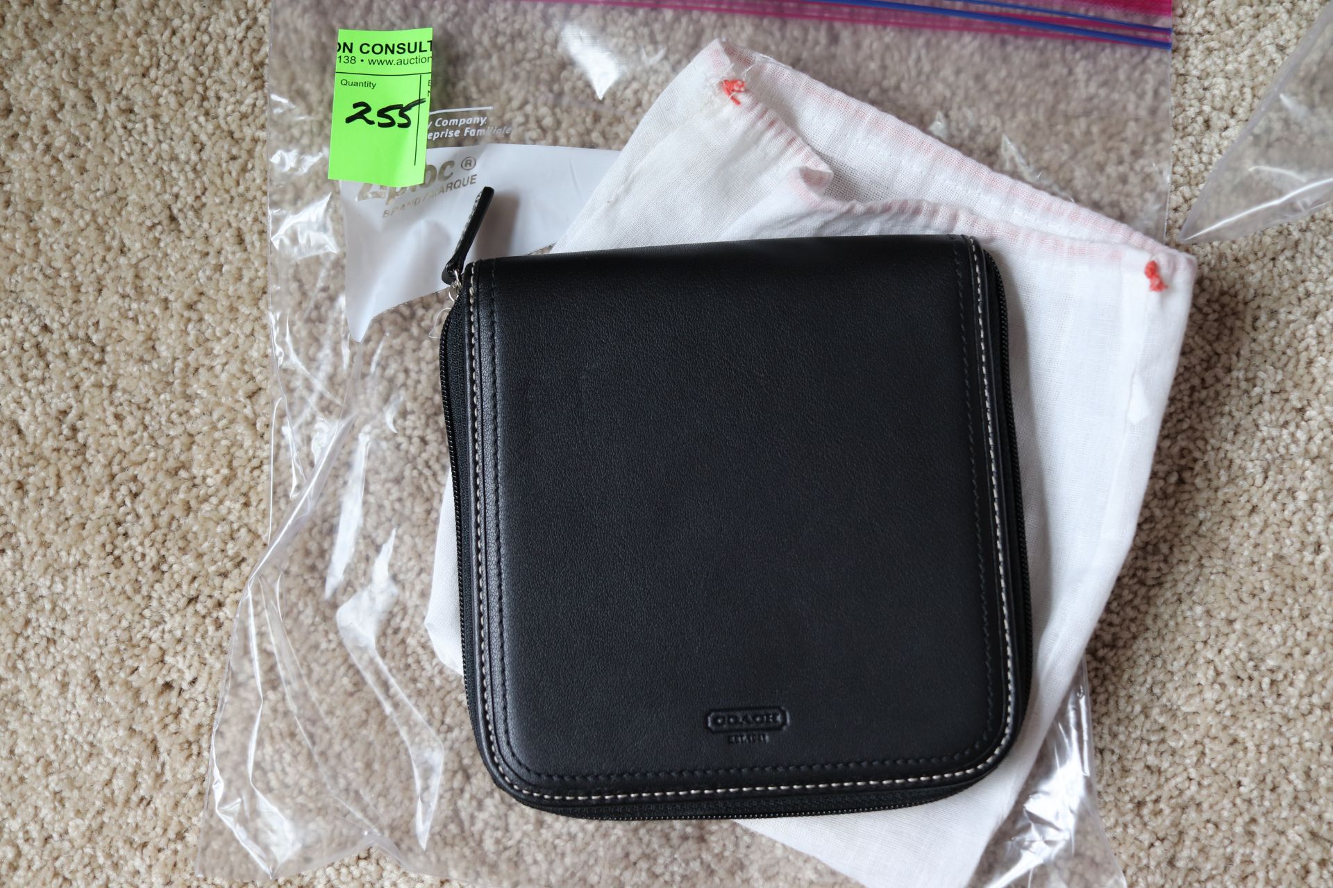 Coach leather CD case