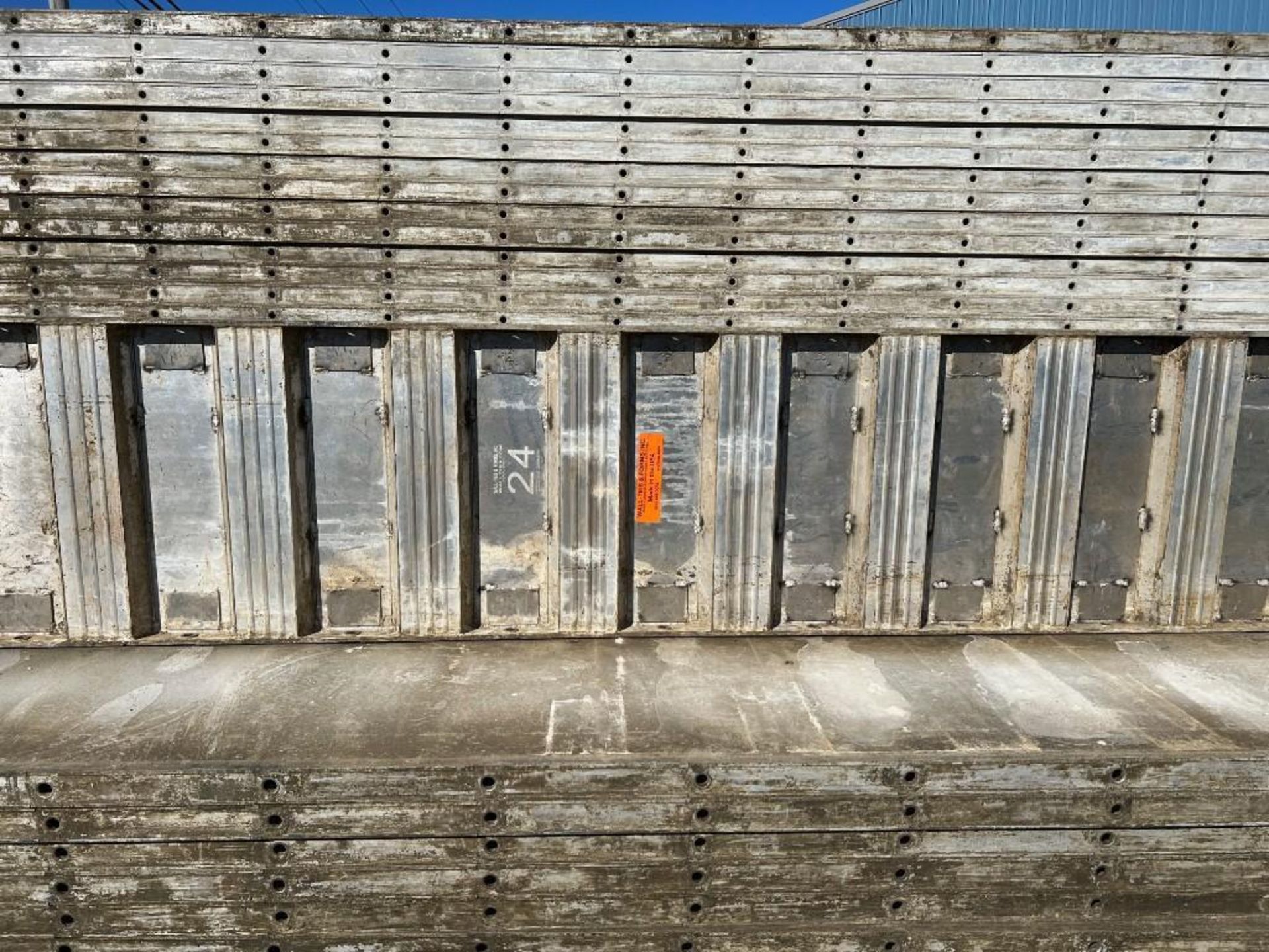 Lot of Wall-Ties Smooth Aluminum Concrete Forms. (220) 2' x 14' and 3' x 8' x 14' Filler Cage to Inc - Image 23 of 23