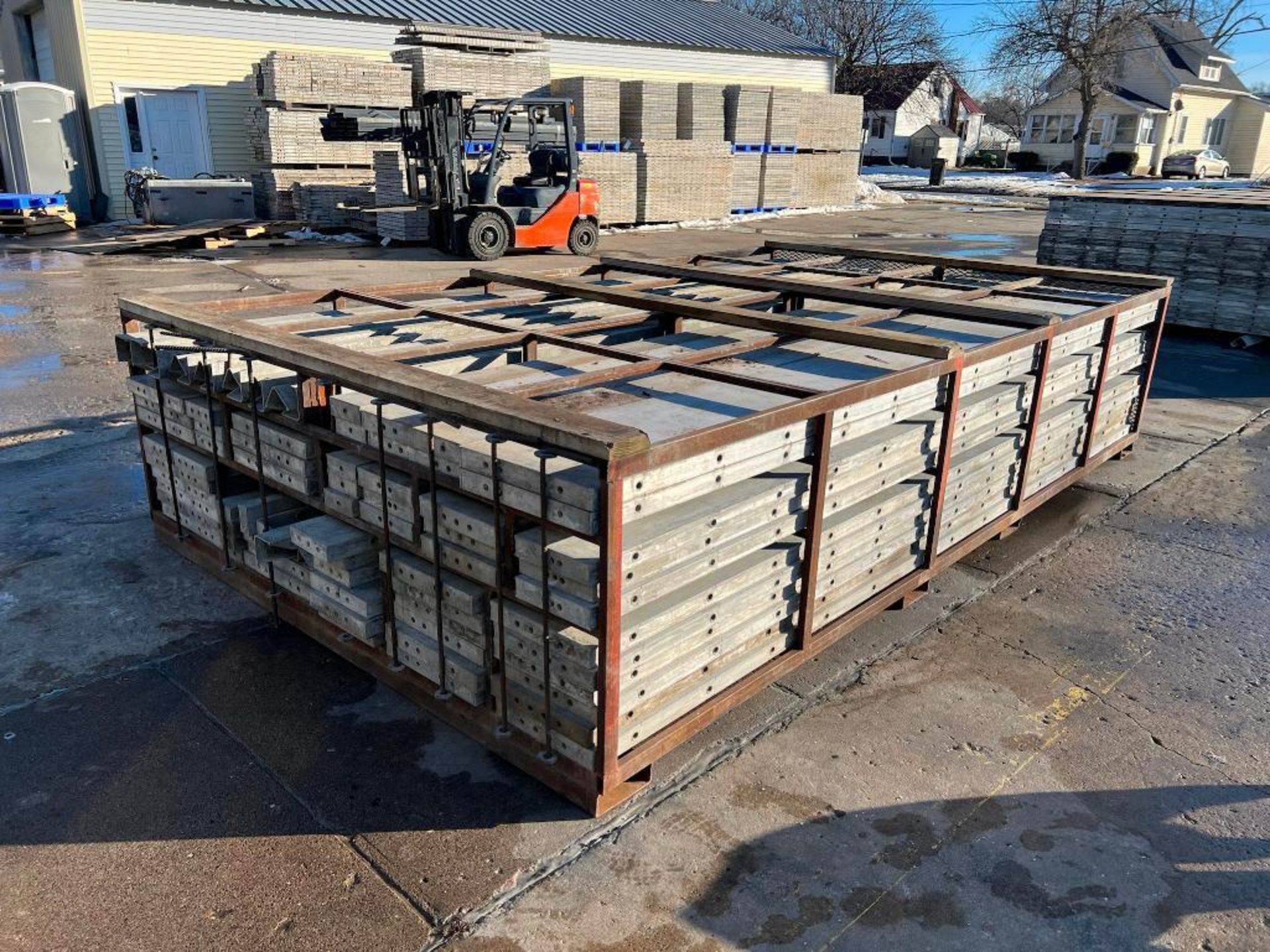 Lot of Wall-Ties Smooth Aluminum Concrete Forms. (220) 2' x 14' and 3' x 8' x 14' Filler Cage to Inc - Image 5 of 23