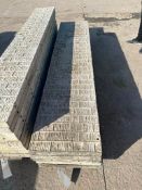 (5) 20" x 8' Wall-Ties VertiBrick Aluminum Concrete Forms, 6-12 Hole Pattern, Attached Hardware. Loc