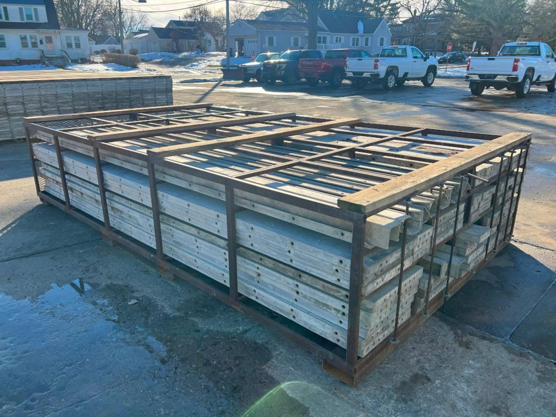 Lot of Wall-Ties Smooth Aluminum Concrete Forms. (220) 2' x 14' and 3' x 8' x 14' Filler Cage to Inc - Image 6 of 23