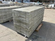 (20) 3' x 8' Wall-Ties Smooth Aluminum Concrete Forms, 6-12 Hole Pattern, Attached Hardware. Located