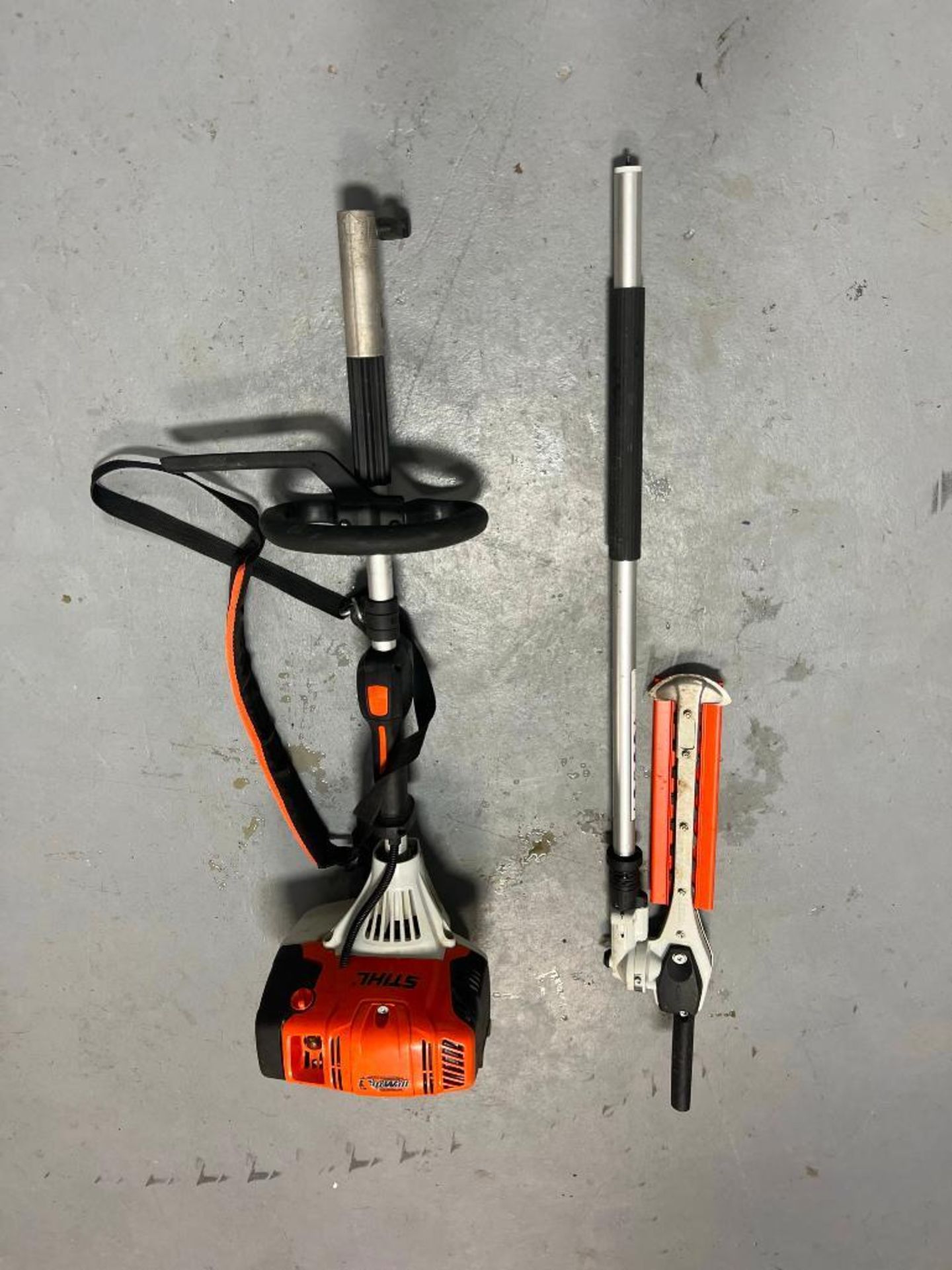 (1) Stihl KM131R with 145 Degree Adjustable Hedge Trimmer Attachment. Located in Mt. Pleasant, IA.