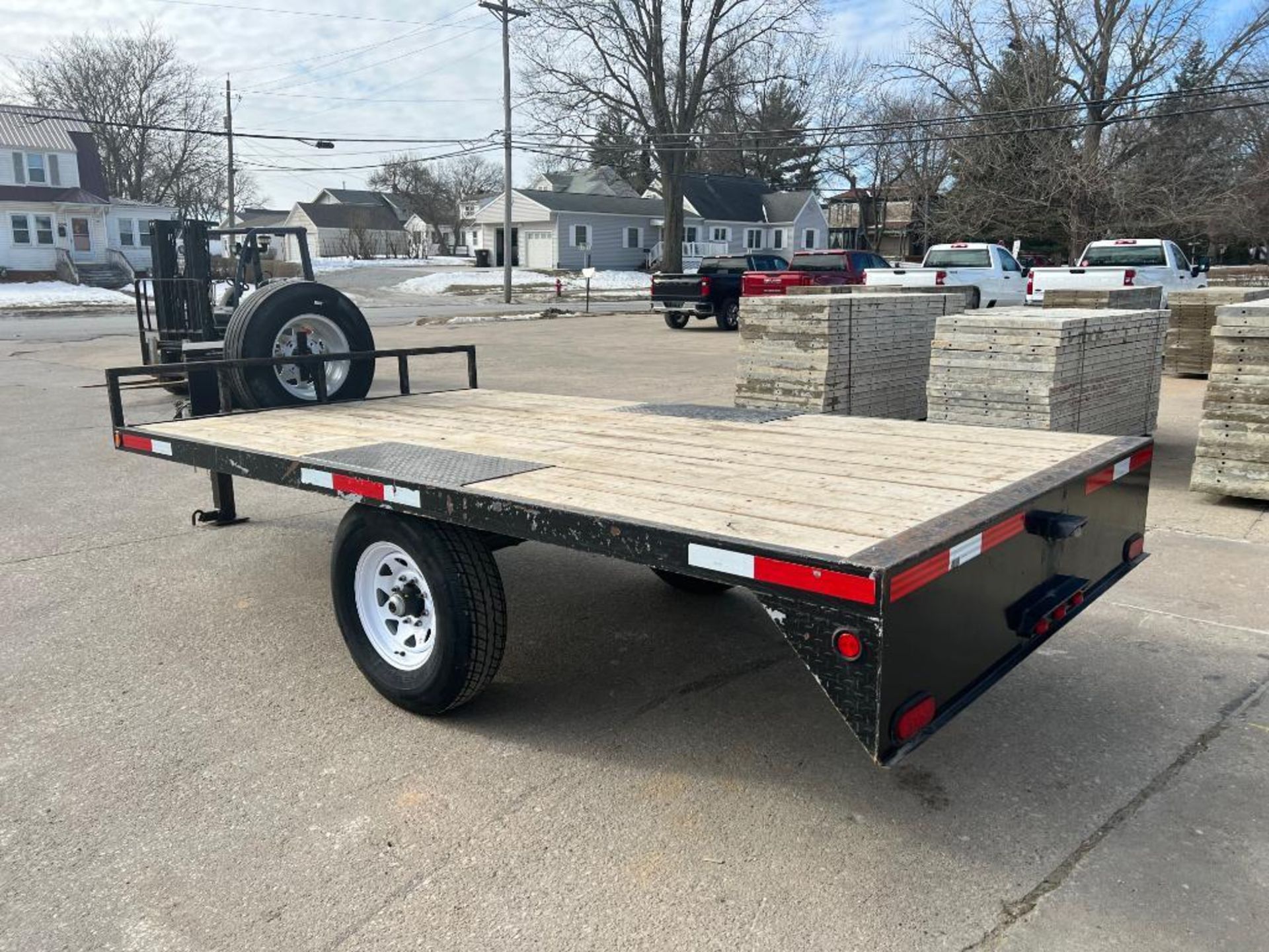 (1) 12' x 80" Single Axle Deck Over Trailer by Central Iowa Fabrication. Located in Mt. Pleasant, IA - Image 4 of 10