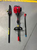 (1) Troy-Bilt TB25PS Long Reach Chainsaw. Located in Mt. Pleasant, IA.