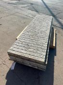 (2) 32" x 8' & (6) 28" x 8' Wall-Ties VertiBrick Aluminum Concrete Forms, 6-12 Hole Pattern, Attache