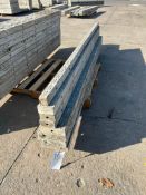 (3) 8" x 8', (1) 7" x 8', (3) 4" x 8' & (1) 2" x 8' Wall-Ties VertiBrick Aluminum Concrete Forms, 6-