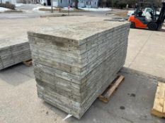 (20) 3' x 8' Wall-Ties VertiBrick Aluminum Concrete Forms, 6-12 Hole Pattern, Attached Hardware. Loc