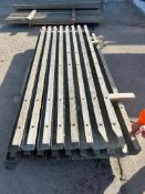 (18) 4" x 4" x 8' ISC Wall-Ties VertiBrick Aluminum Concrete Forms, 6-12 Hole Pattern, Nominal. Loca