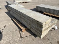 (10) 14" x 8' Wall-Ties Smooth Aluminum Concrete Forms, 6-12 Hole Pattern. Located in Mt. Pleasant,