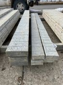 (4) 7" x 8' & (4) 5" x 8' Wall-Ties VertiBrick Aluminum Concrete Forms, 6-12 Hole Pattern. Located i