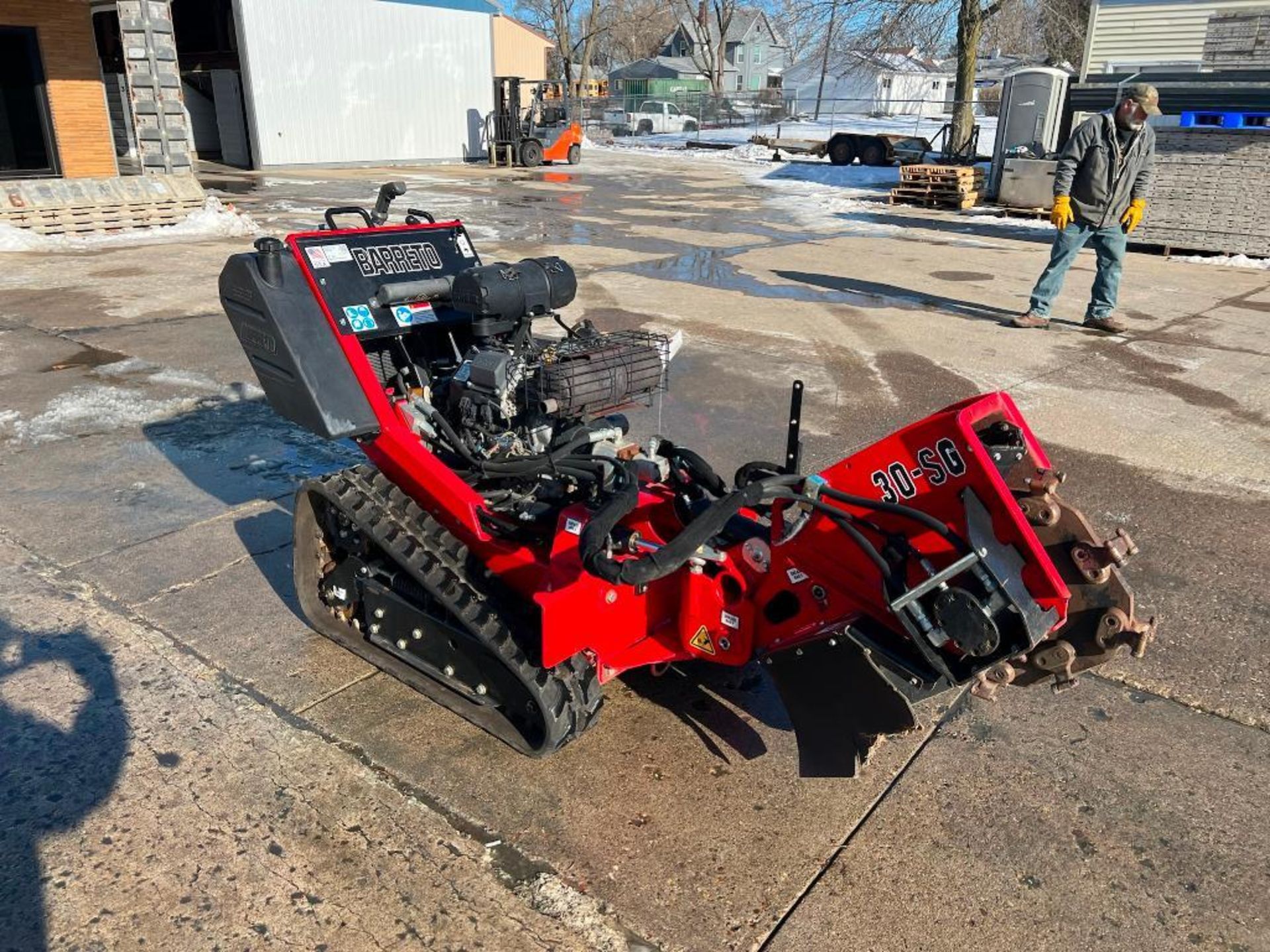 2015 Barreto 30-SG Walk Behind Stump Grinder, Serial #SG0678, Hours 249, 26.5hp Kohler engine, Hydra - Image 2 of 11