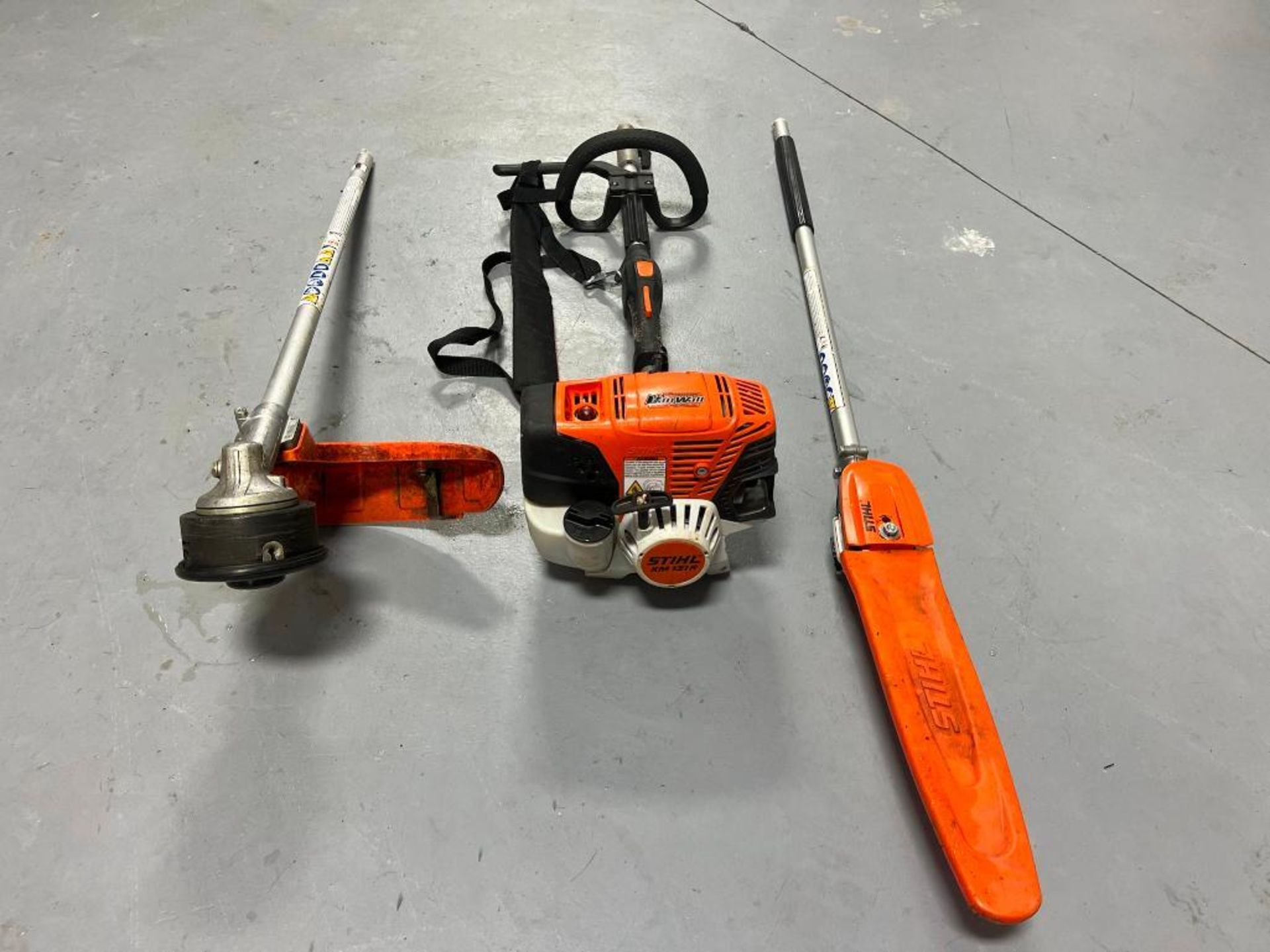 (1) Stihl KM131R with Line Head Trimmer Attachment & Long Reach Chainsaw. Located in Mt. Pleasant, I - Image 2 of 2